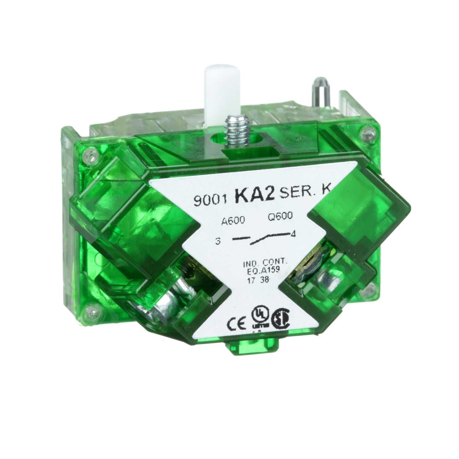 30mm Push Button, Types K, SK or KX, contact block, 1 NO