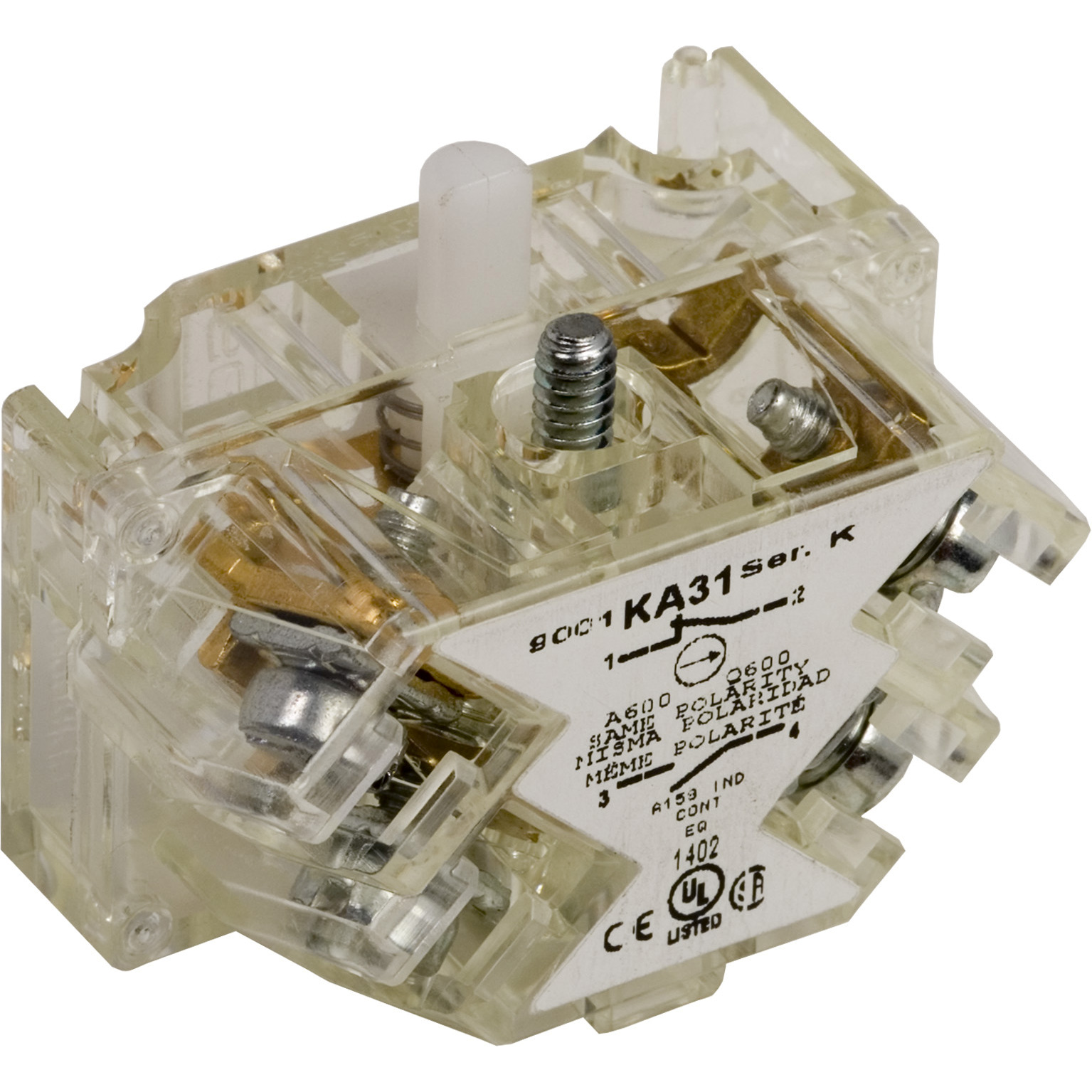 PUSH BUTTON CONTACT 600VAC 10A 30MM T-K