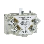 Contact block, Harmony 9001K, Harmony 9001SK, silver alloy contacts, screw clamp terminal, 0...600V, early make, 1 NO