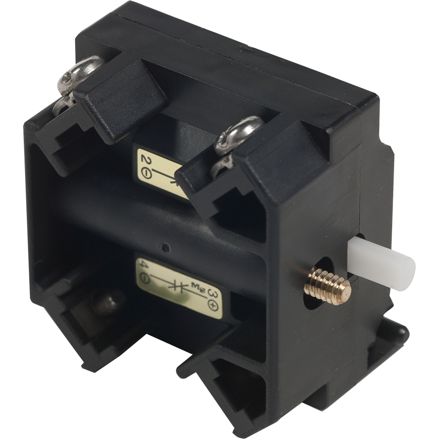Contact block, Harmony 9001K, Harmony 9001SK, 120V, screw clamp terminal, logic reed, hermetically sealed, 2 NO