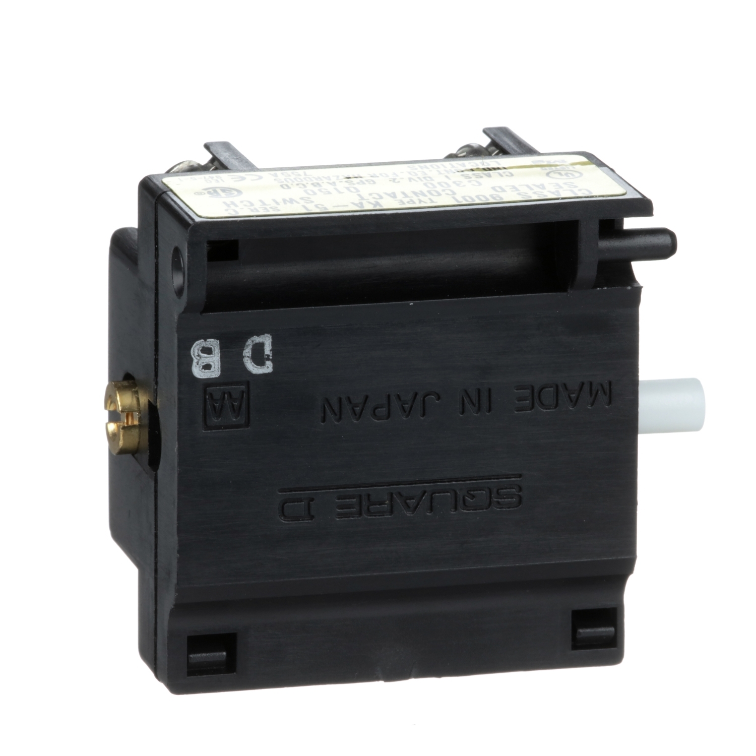 30mm Push Button, Types K, SK or KX, power reed contact block, 1 NO and 1 NC