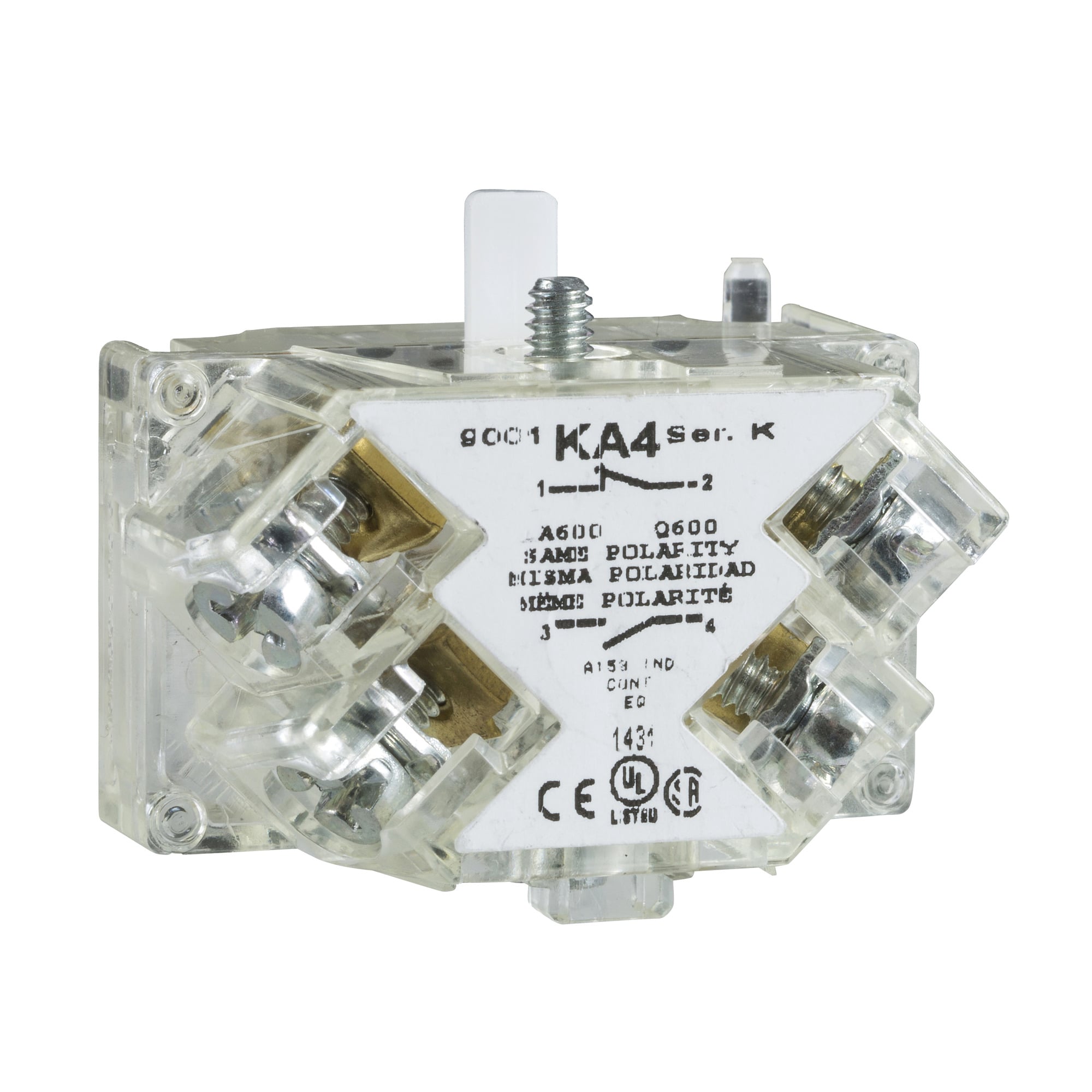 PUSH BUTTON CONTACT 600VAC 10A 30MM T-K