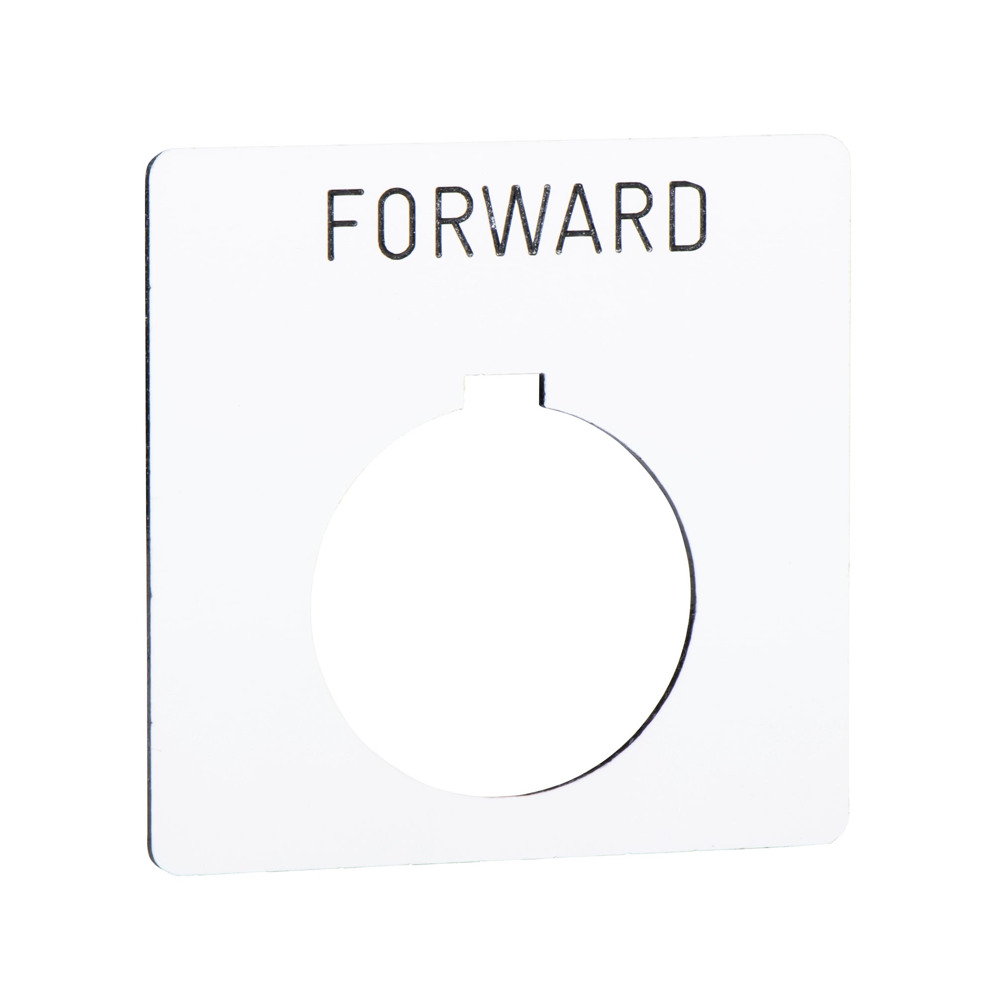 PUSH BUTTON LEGEND PLATE 30MM T-K