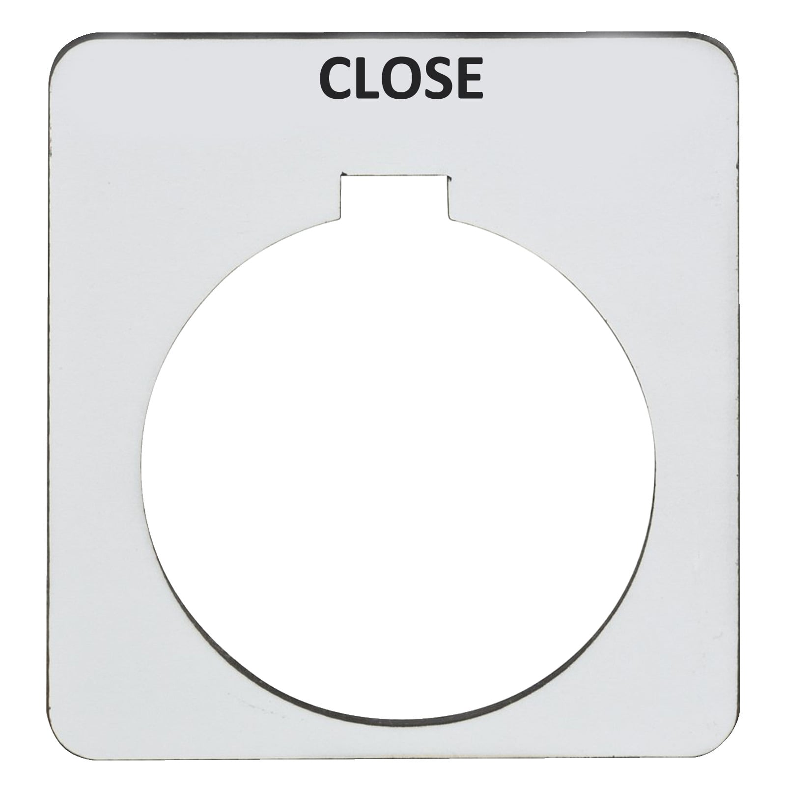push button legend plate 30mm t-k