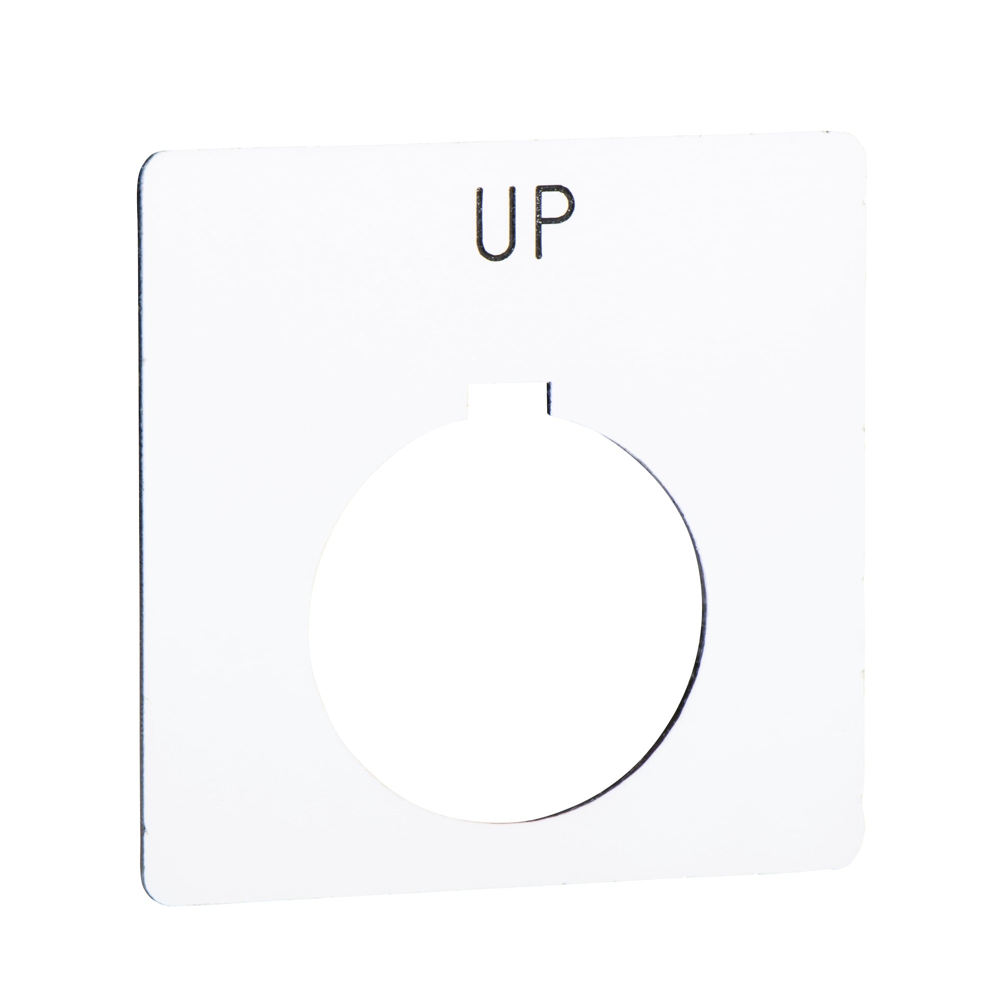 PUSH BUTTON LEGEND PLATE 30MM T-K