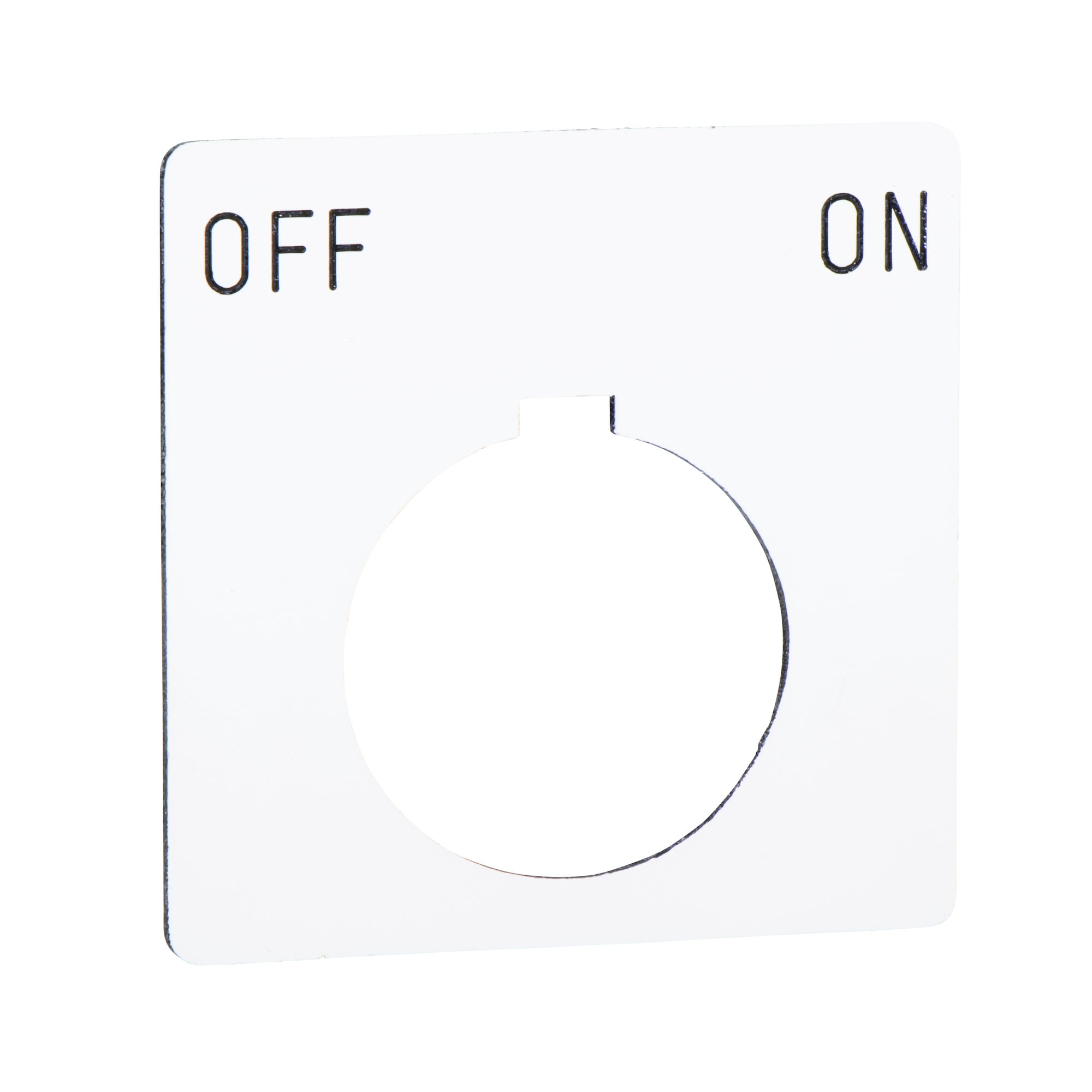 PUSH BUTTON LEGEND PLATE 30MM T-K