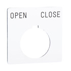 PUSH BUTTON LEGEND PLATE 30MM T-K