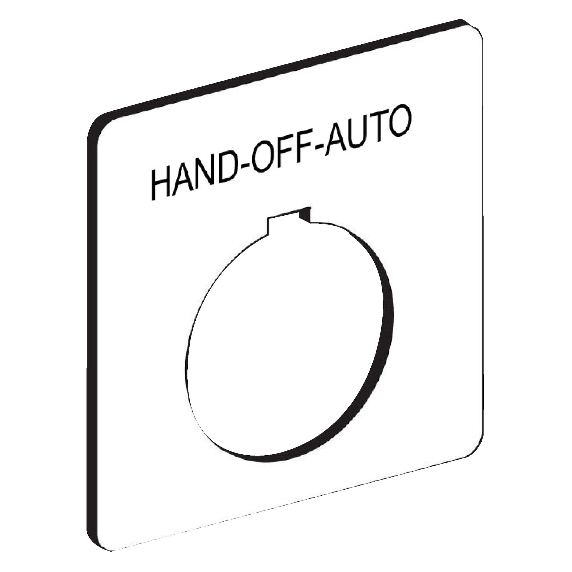 PUSH BUTTON LEGEND PLATE 30MM T-K