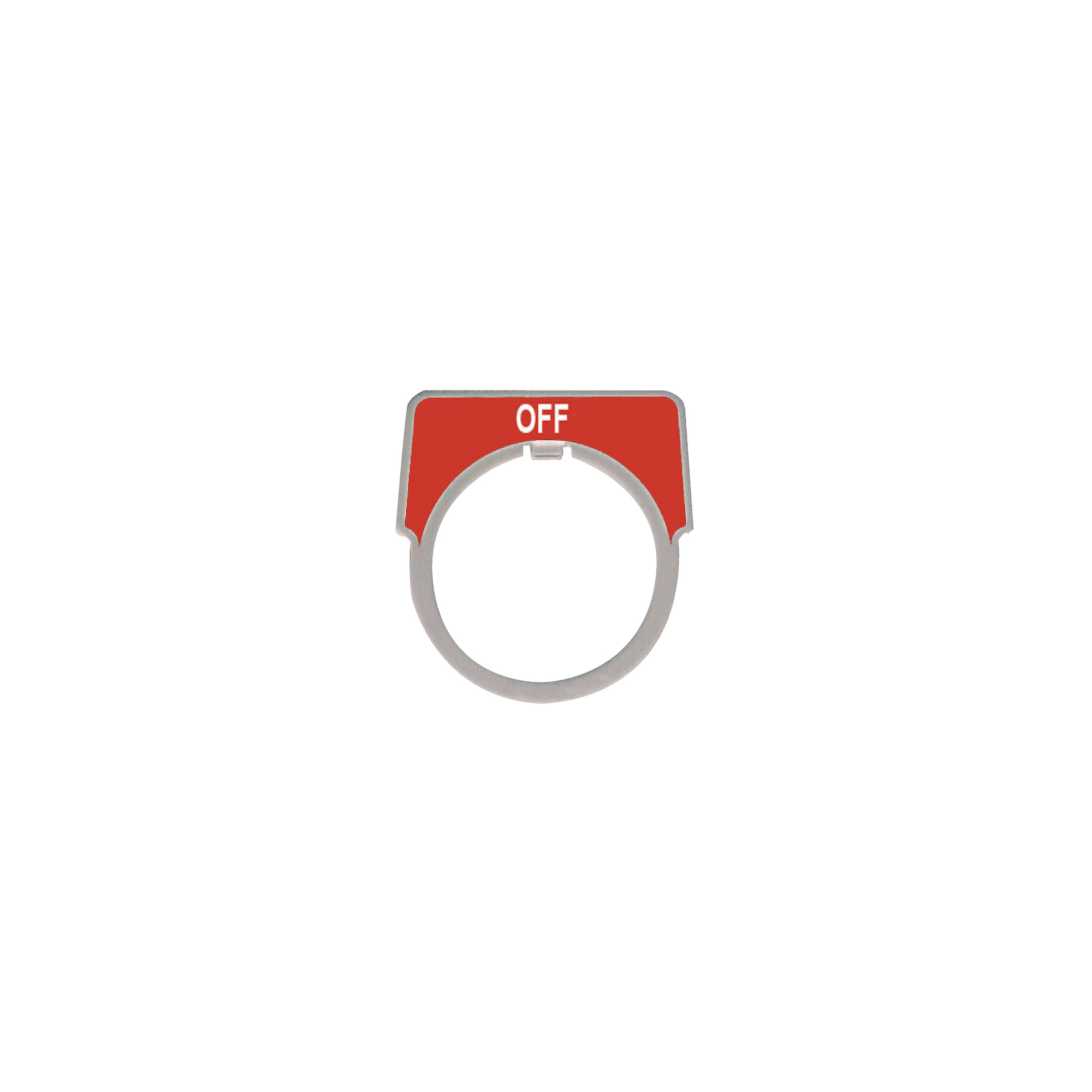 PUSH BUTTON LEGEND PLATE 30MM T-K