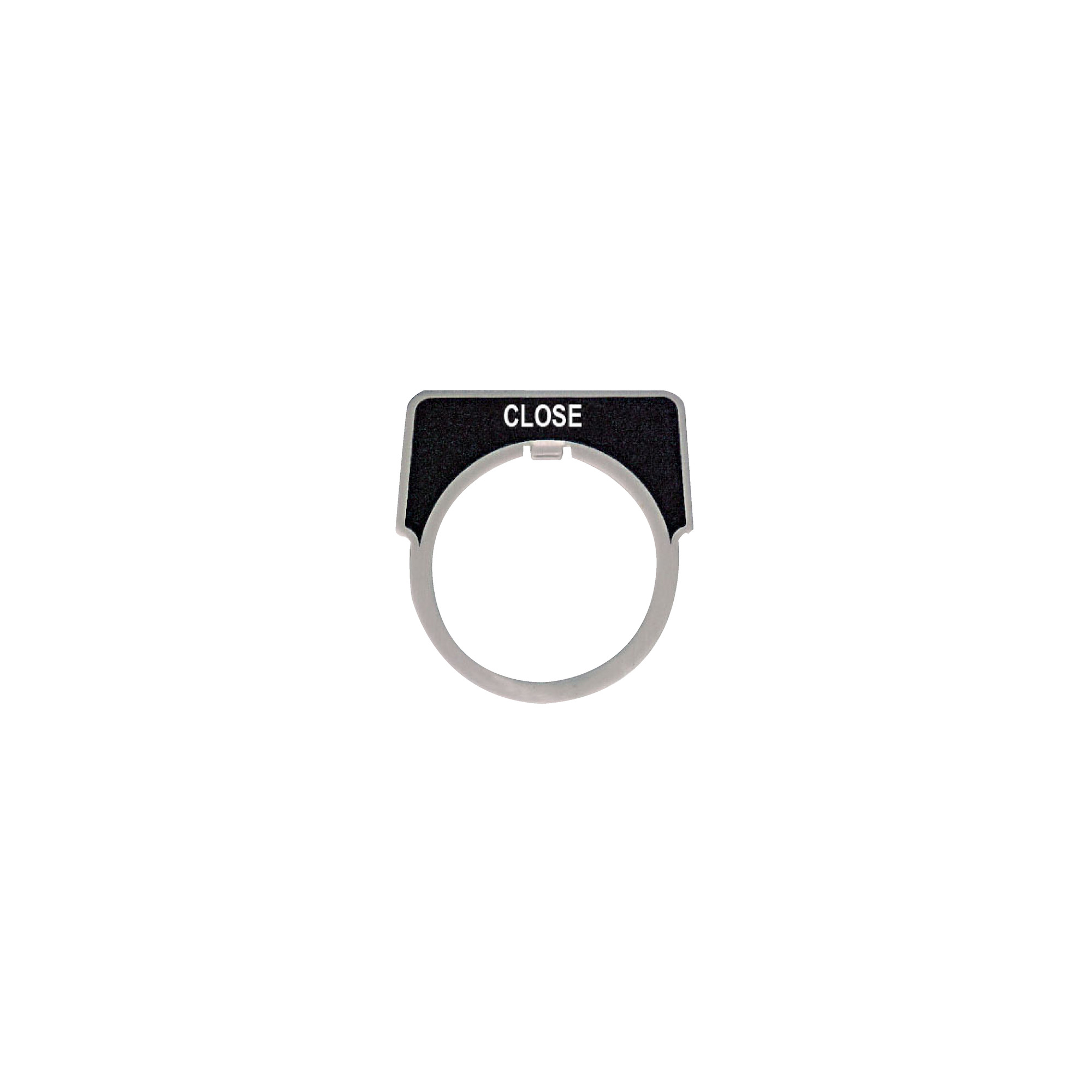 PUSH BUTTON LEGEND PLATE 30MM T-K
