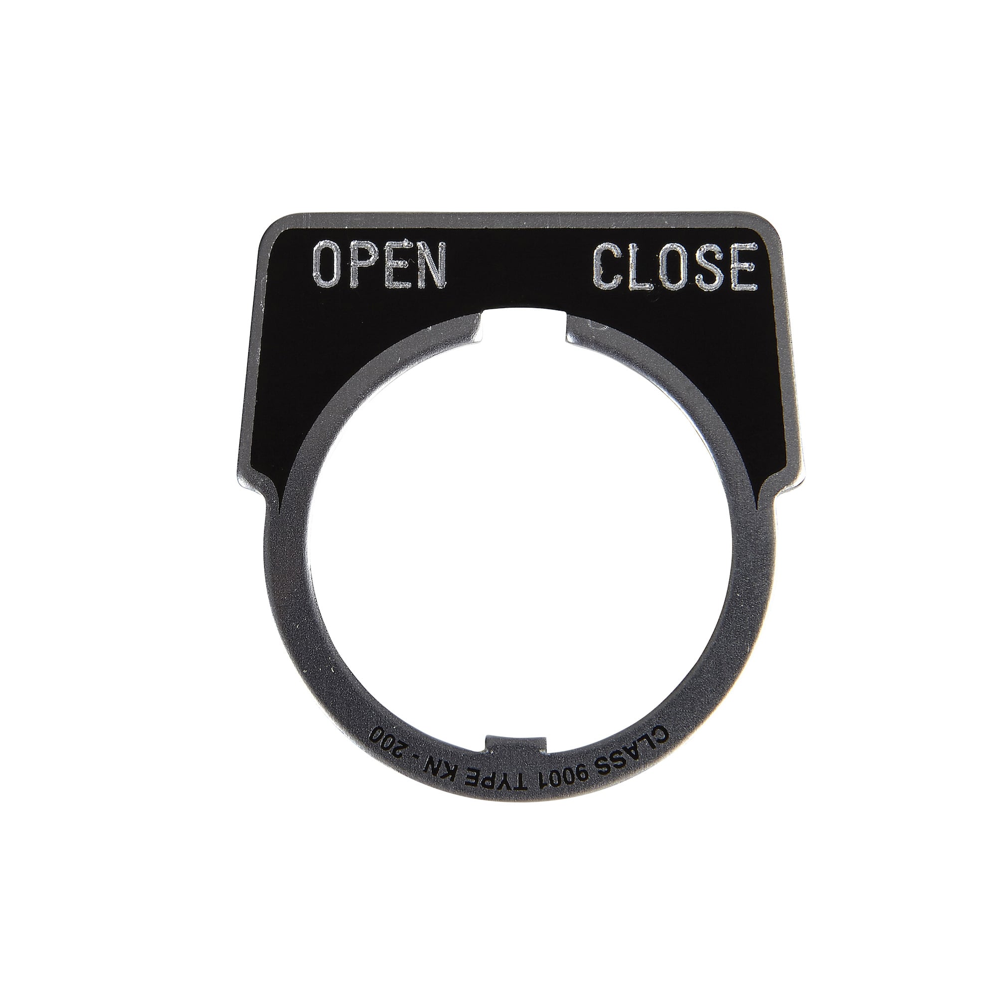 PUSH BUTTON LEGEND PLATE 30MM T-K
