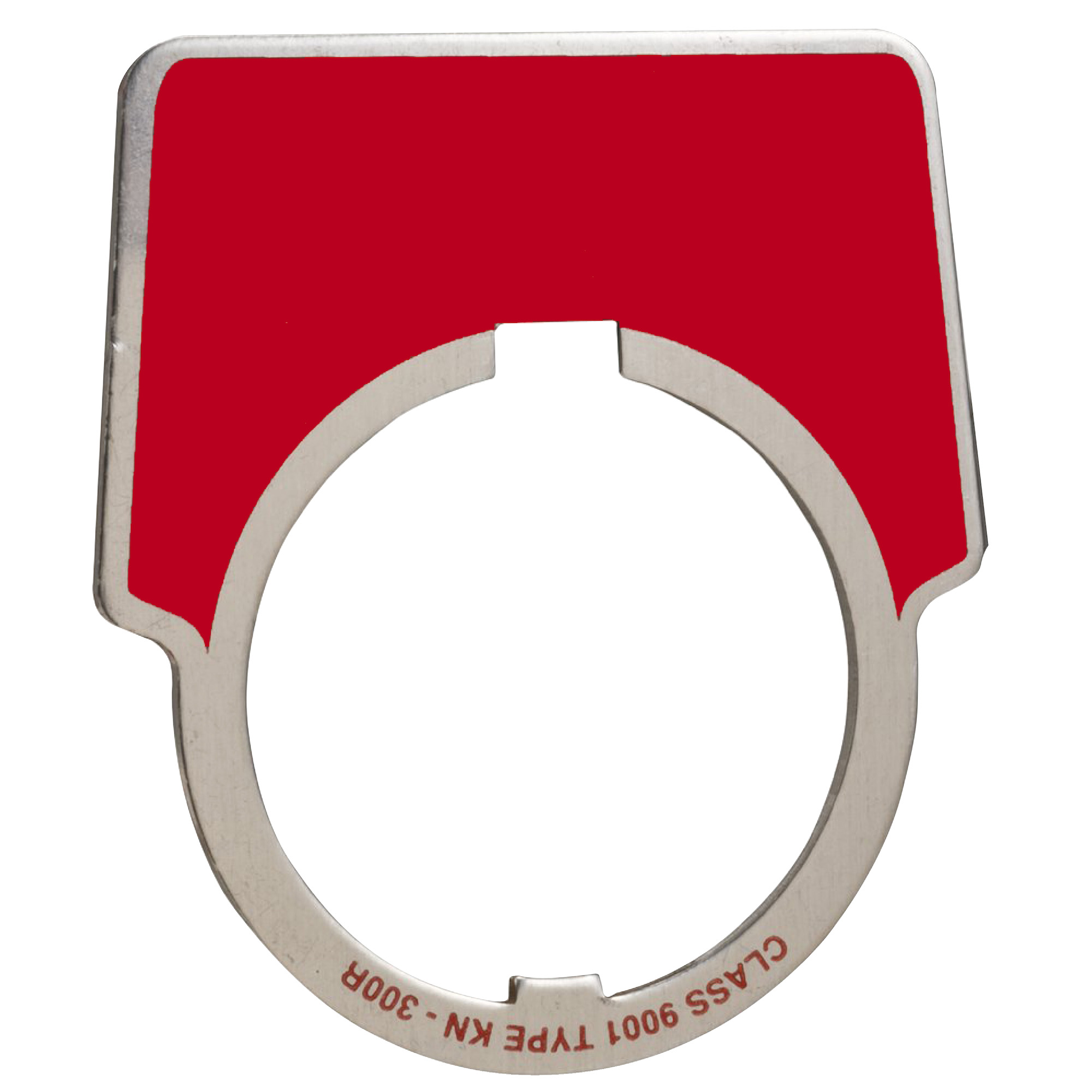 30MM LEGEND PLATE - BLANK (RED)