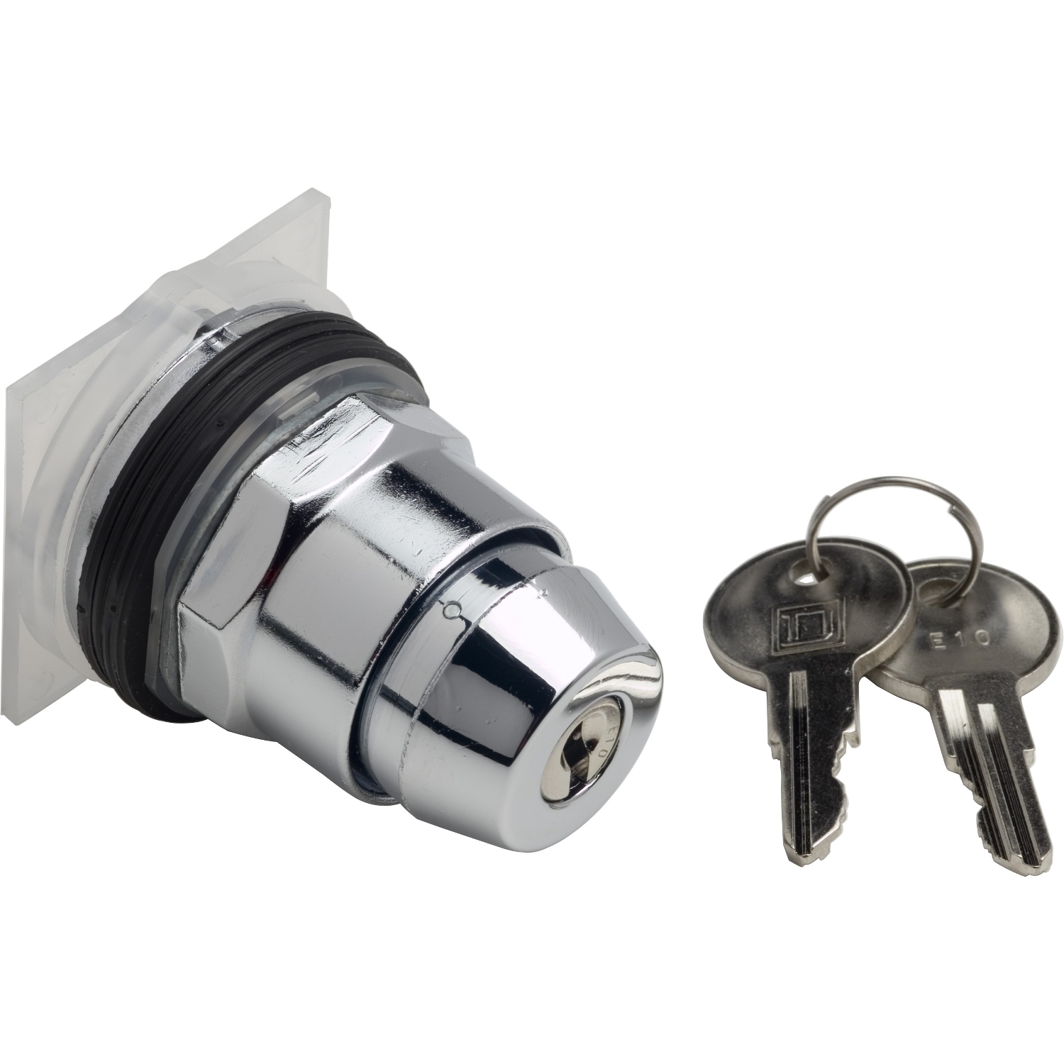 Head for key selector switch, Harmony 9001K, metal, key switch, 30mm, key E10, 3 positions, return both sides to center