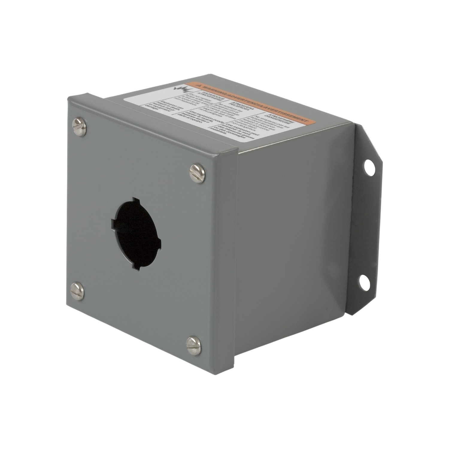 Empty enclosure control station, Harmony 9001K, sheet steel, 1 cut out, 30mm, NEMA 3 13