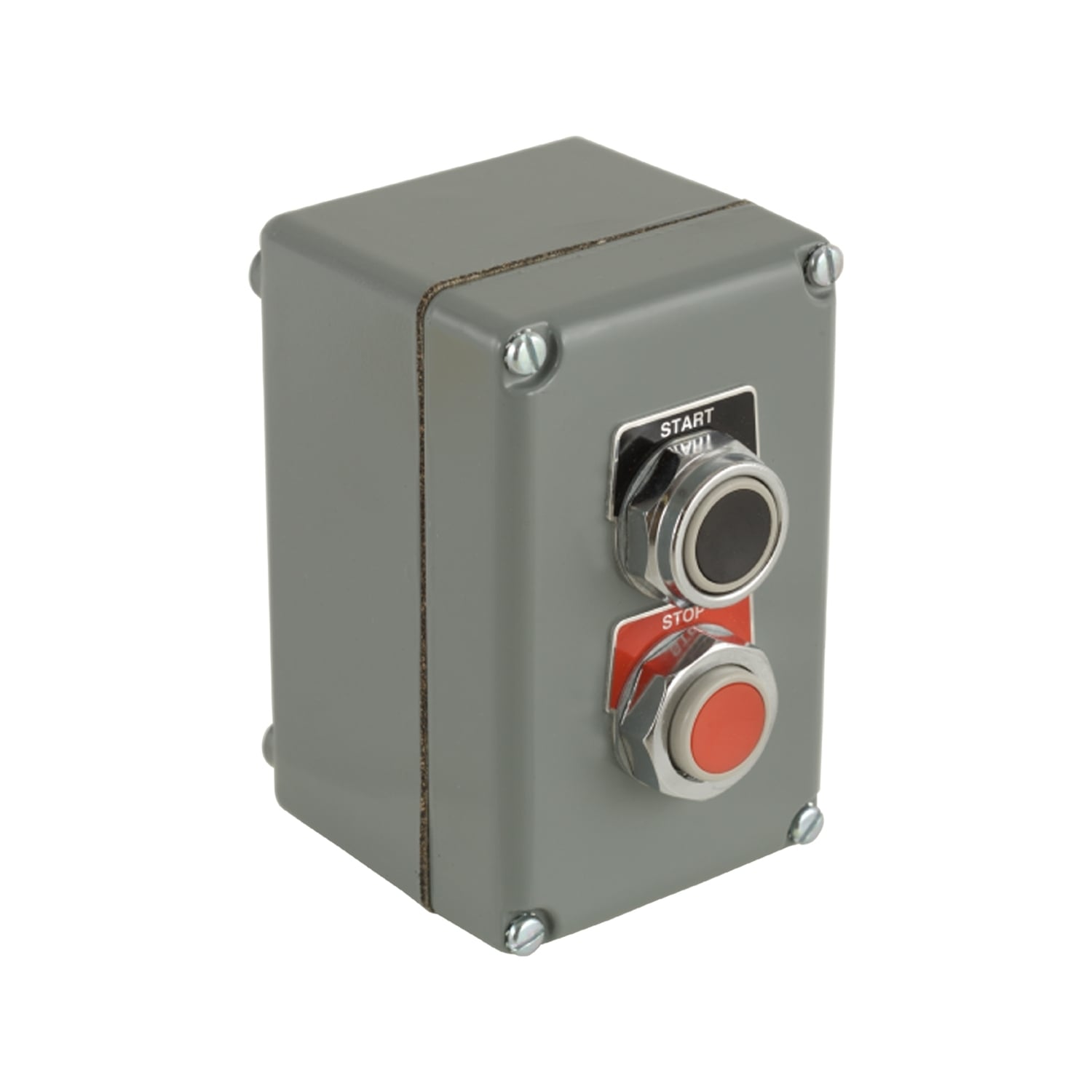 Complete control station, Harmony 9001K, 10A,  zinc, grey, 2 push buttons 2NO + 2NC START STOP, NEMA 3 4 13