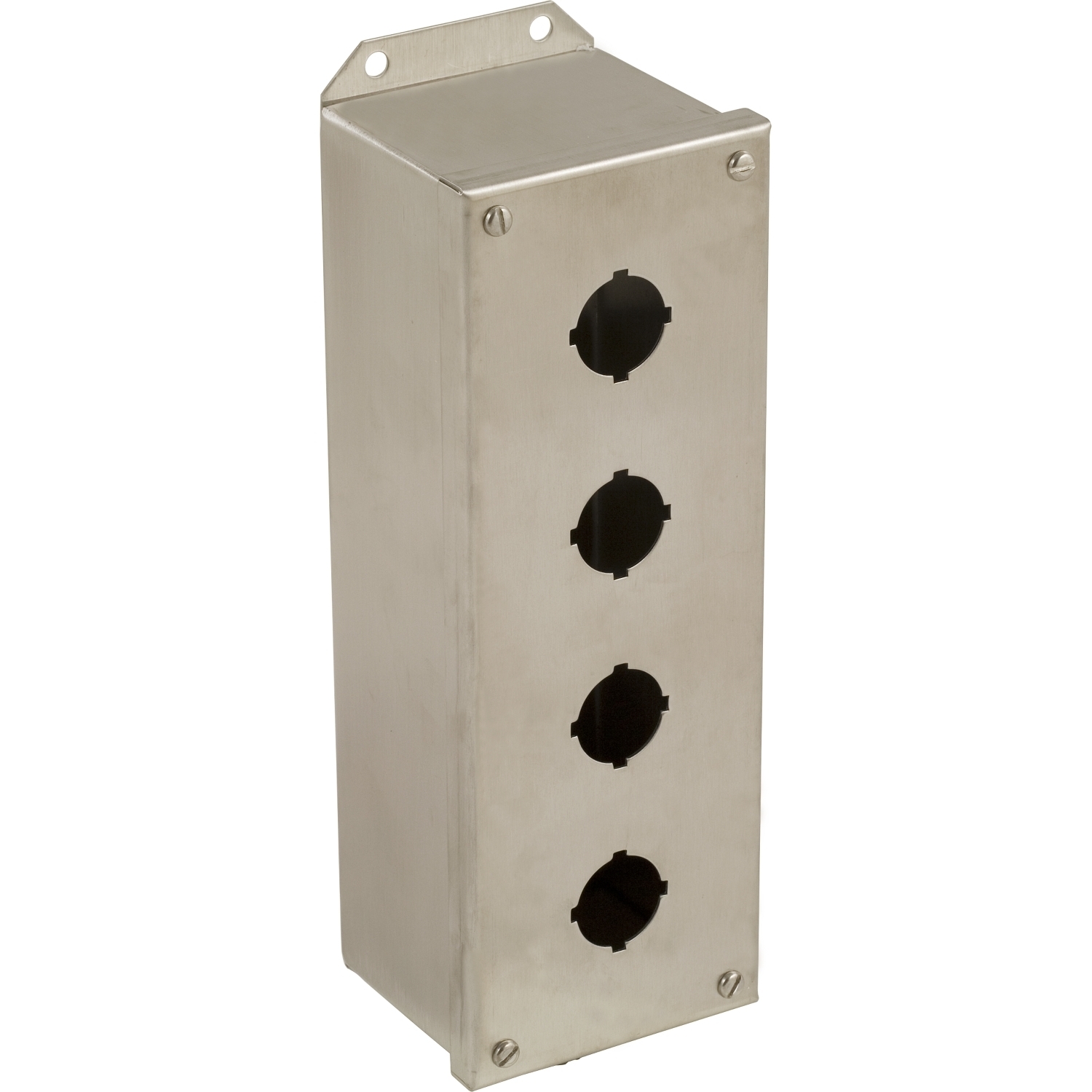 Empty enclosure control station, Harmony 9001K, Harmony 9001SK, stainless steel, 4 cut outs, 30mm