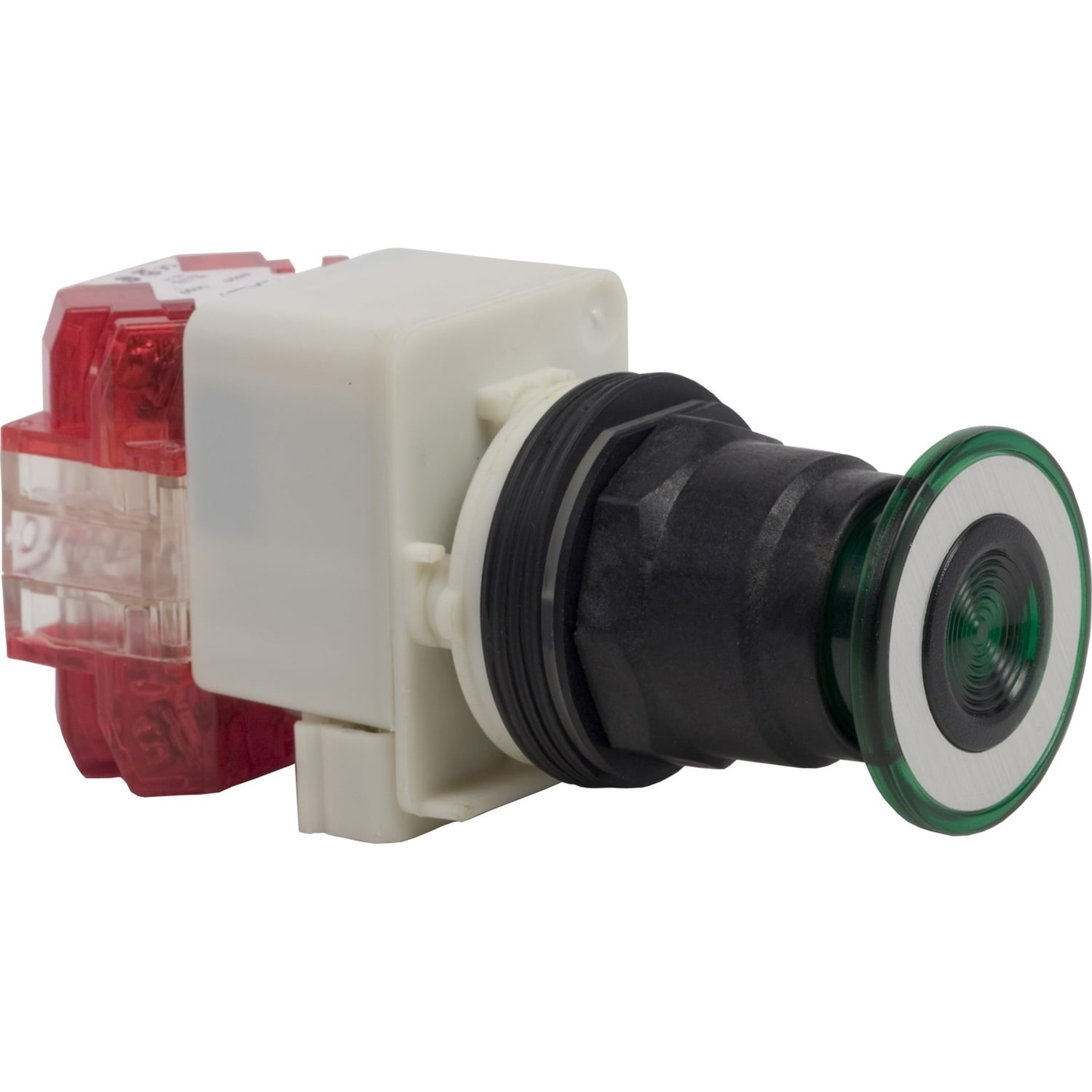 Pilot light, Harmony 9001SK, plastic, polycarbonate, fresnel, green, 30mm, LED green, 24-28V