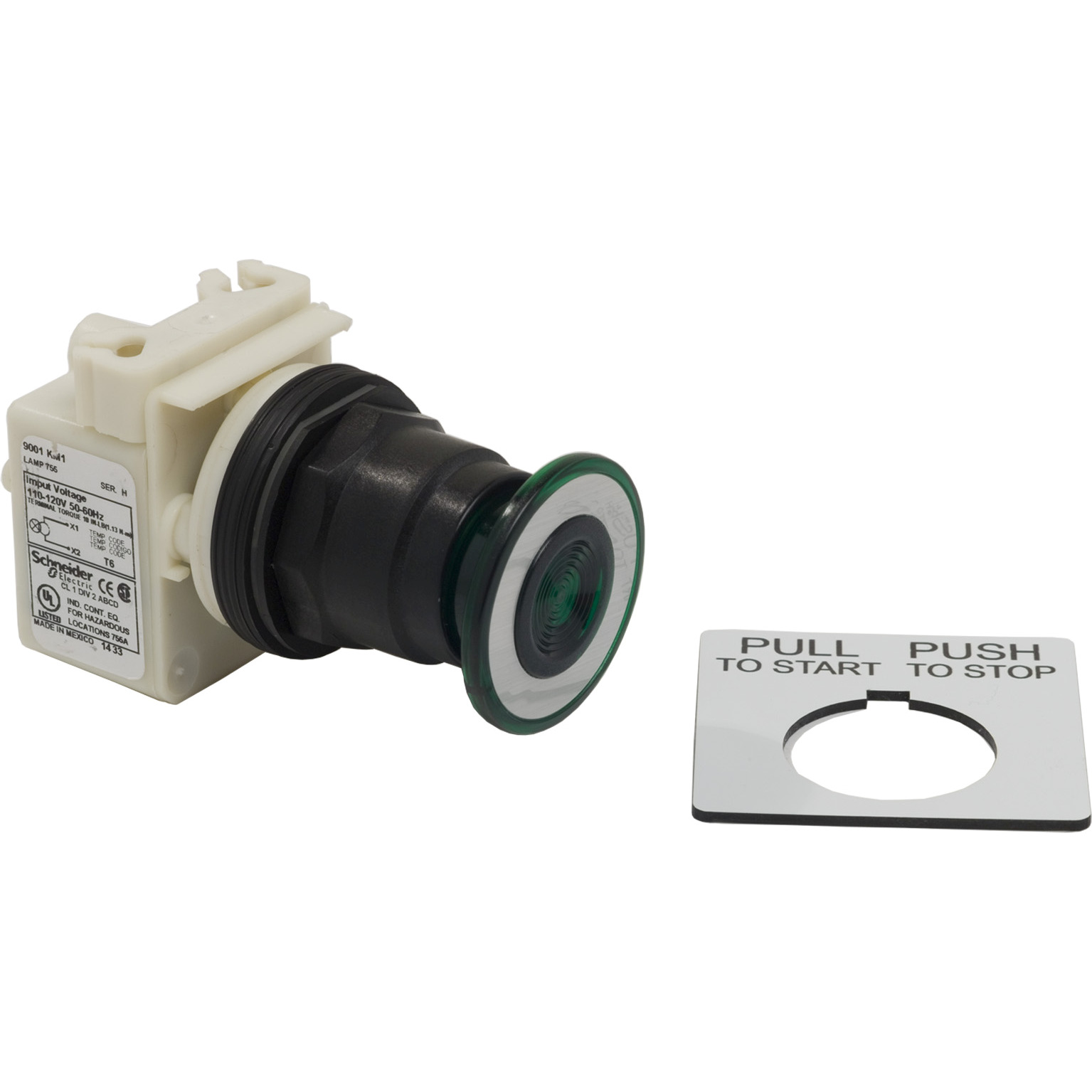 PUSHBUTTON 120VAC 30MM SK +OPTIONS