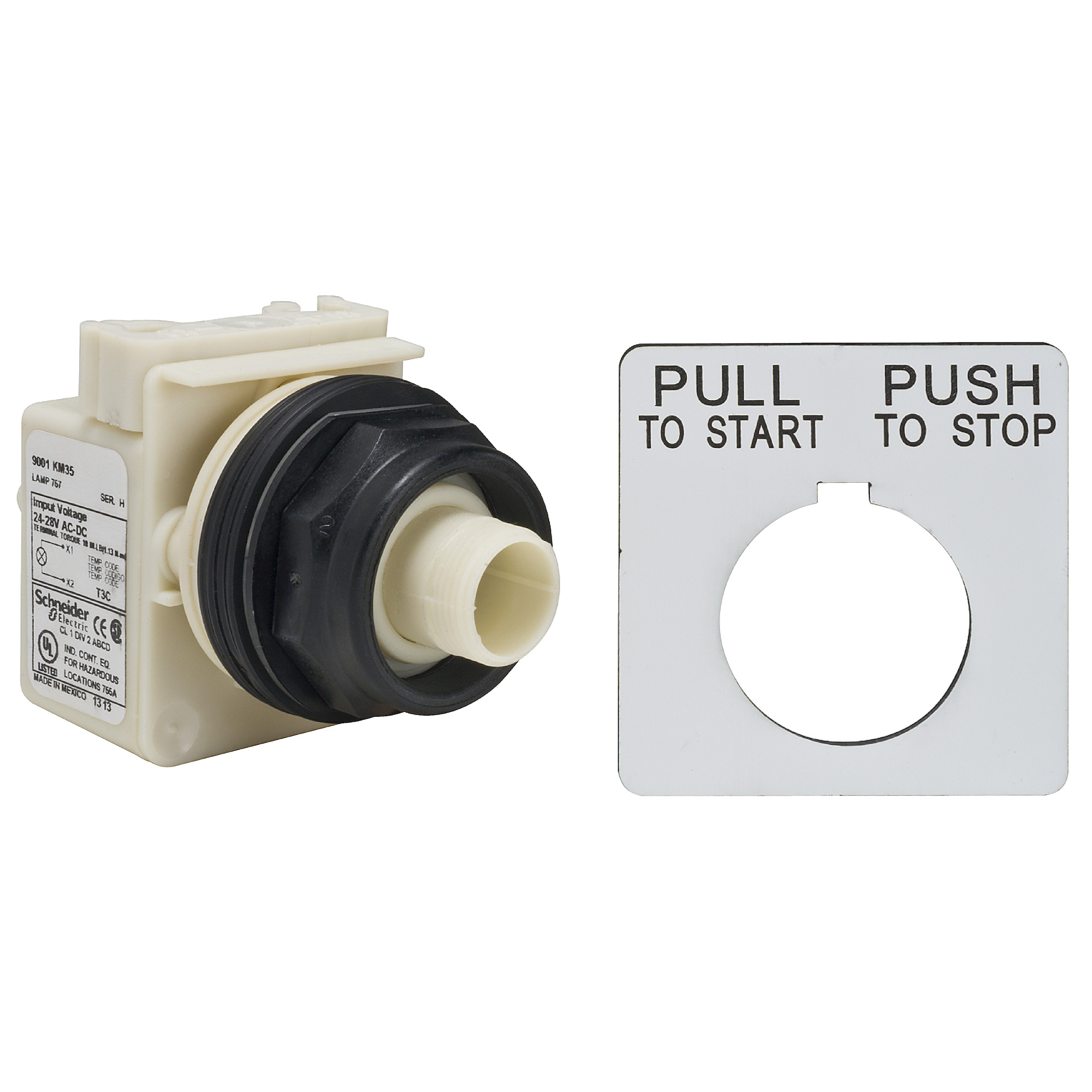 PUSHBUTTON 600VAC 10AMP 30MM SK +OPTIONS