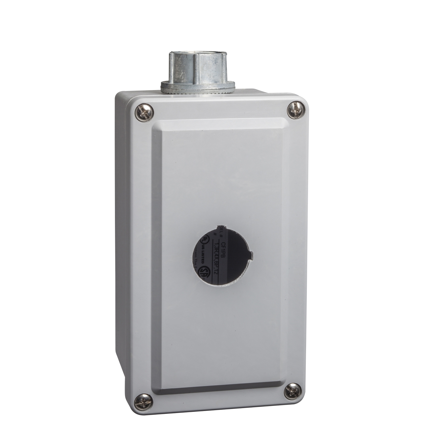 Empty enclosure control station, Harmony 9001K, Harmony 9001SK, plastic, 1 cut out, 30mm, for 3 4 cable entry