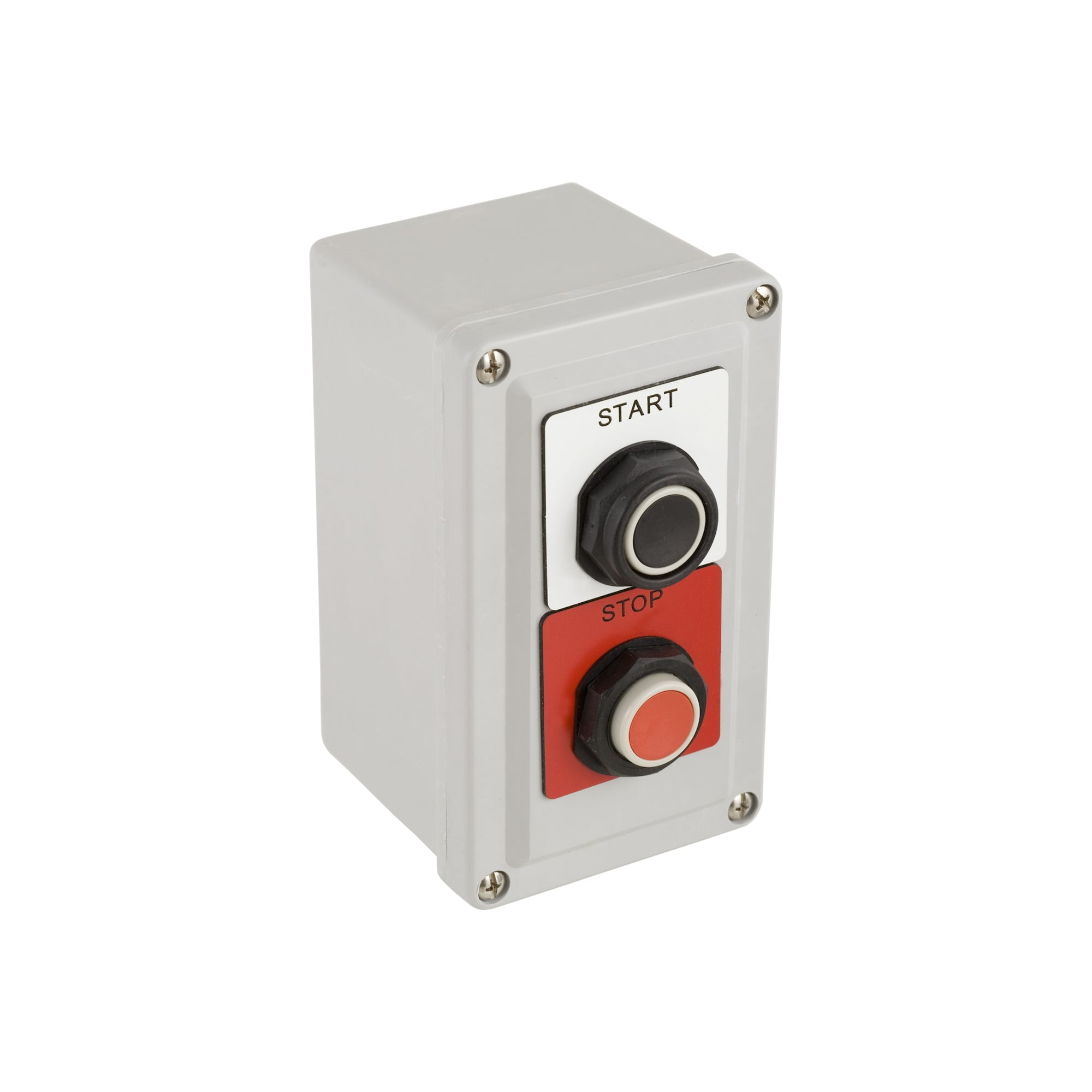 30mm push button, Type SK, control station, START and STOP, 6A inductive at 120VAC, NEMA 4, 4X