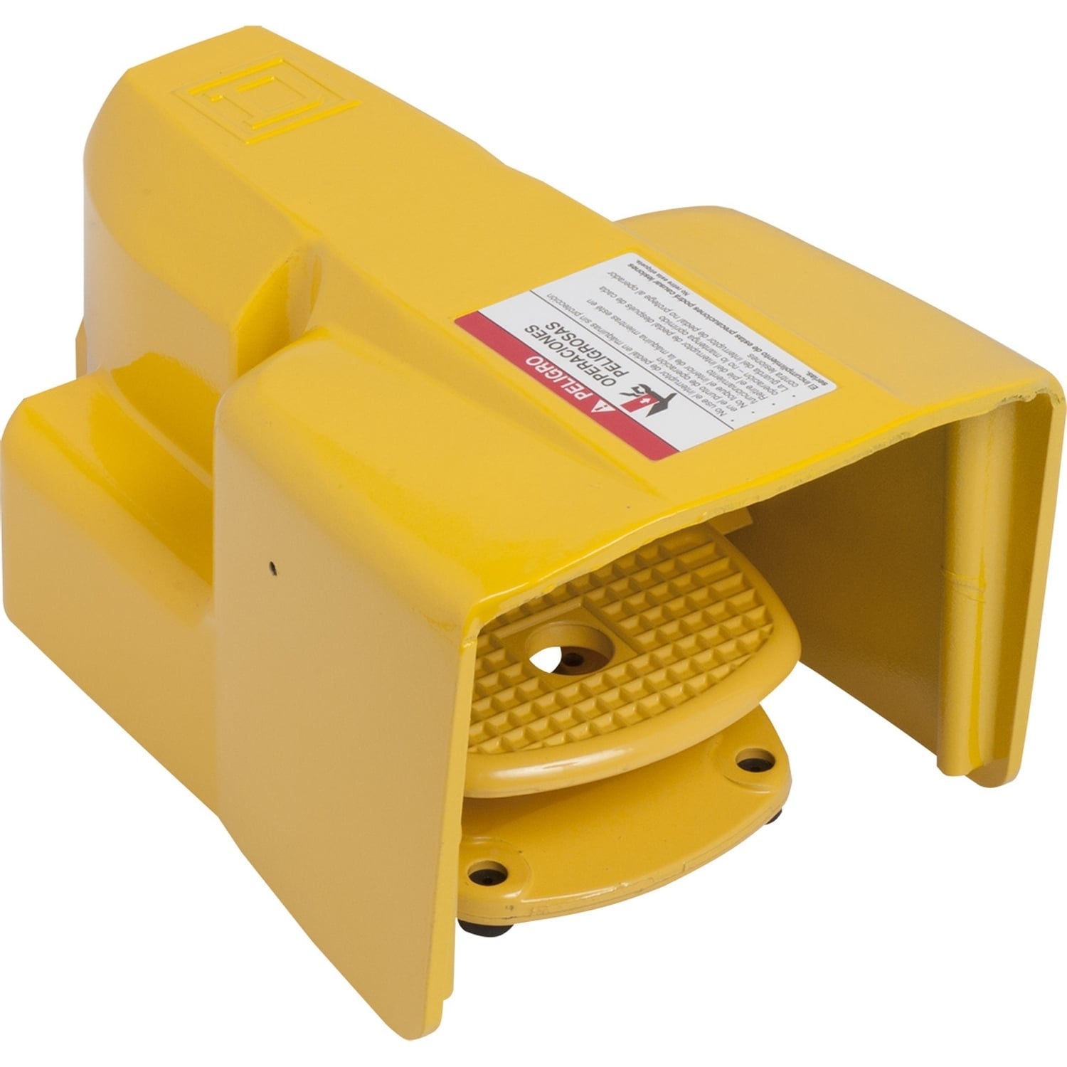 Foot Switch, Harmony 9002AW, industrial, oversized pedal and side shields, DPDT contact, NEMA 2, 4, 13, 0.6A at 600V AC