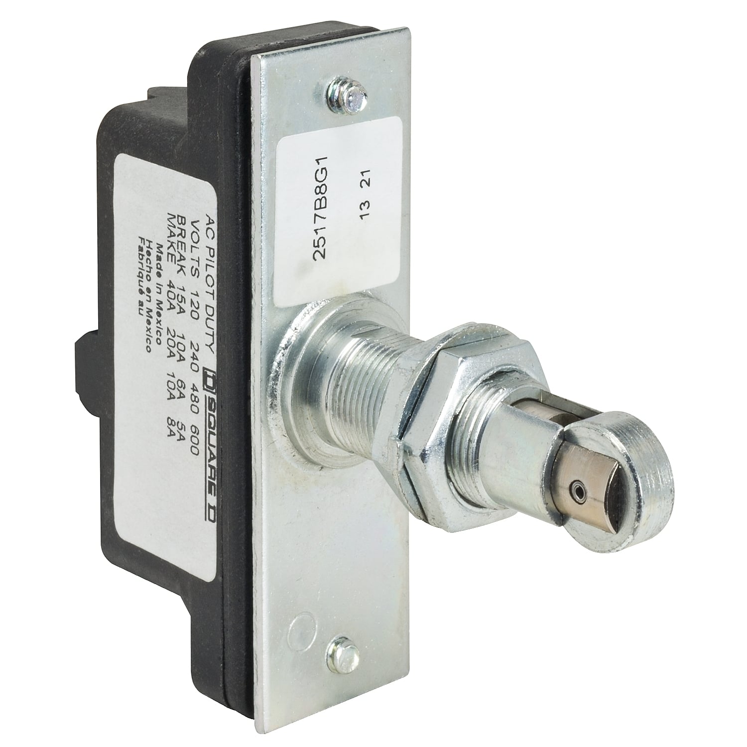 Snap limit switch, 9007, parallel roller plunger, NO/NC, bushing mount, oiltight