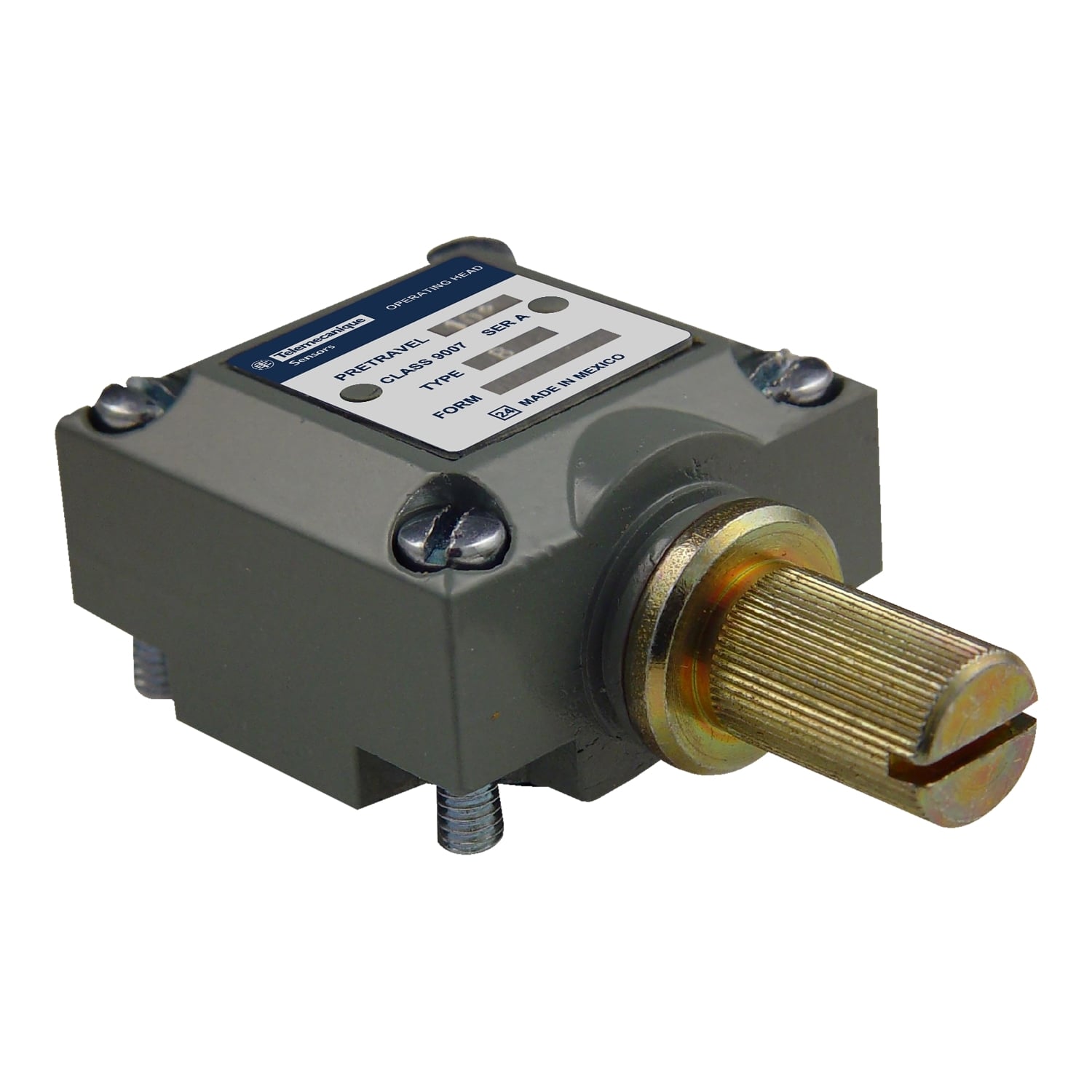 limit switch head, 9007C, rotary lever arm, standard pretravel, spring return, clockwise only operation, NEMA 4 and 13