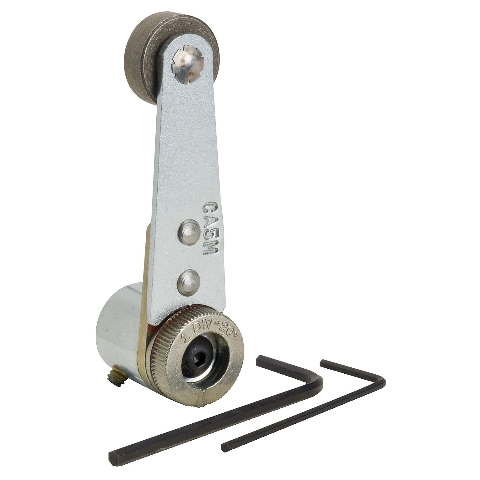 Limit switch lever, 9007, 9007C zinc, fixed length, inside steel roller