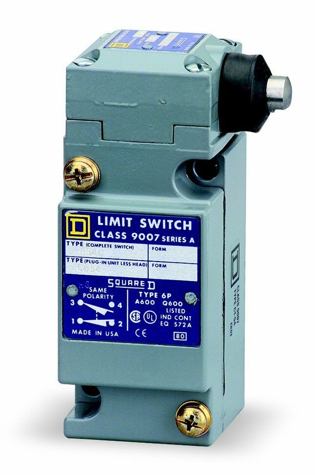 Square D,LIMIT SWITCH 600V 10AMP C +OPTIONS,0...185 F,1 NO/1 NC Form Z - SPDT-DB,10 A,600V,C,heavy duty,Limit Switch,NEMA A600/Q600,Side Push-Rod Horizontal,UL Listed - CSA Certified - CE Marked