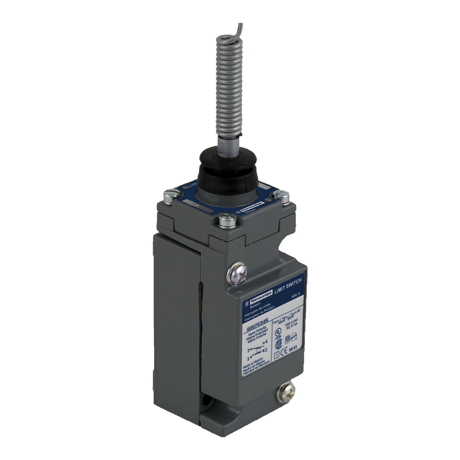 Limit switch, 9007, 600 V 10amp c +options