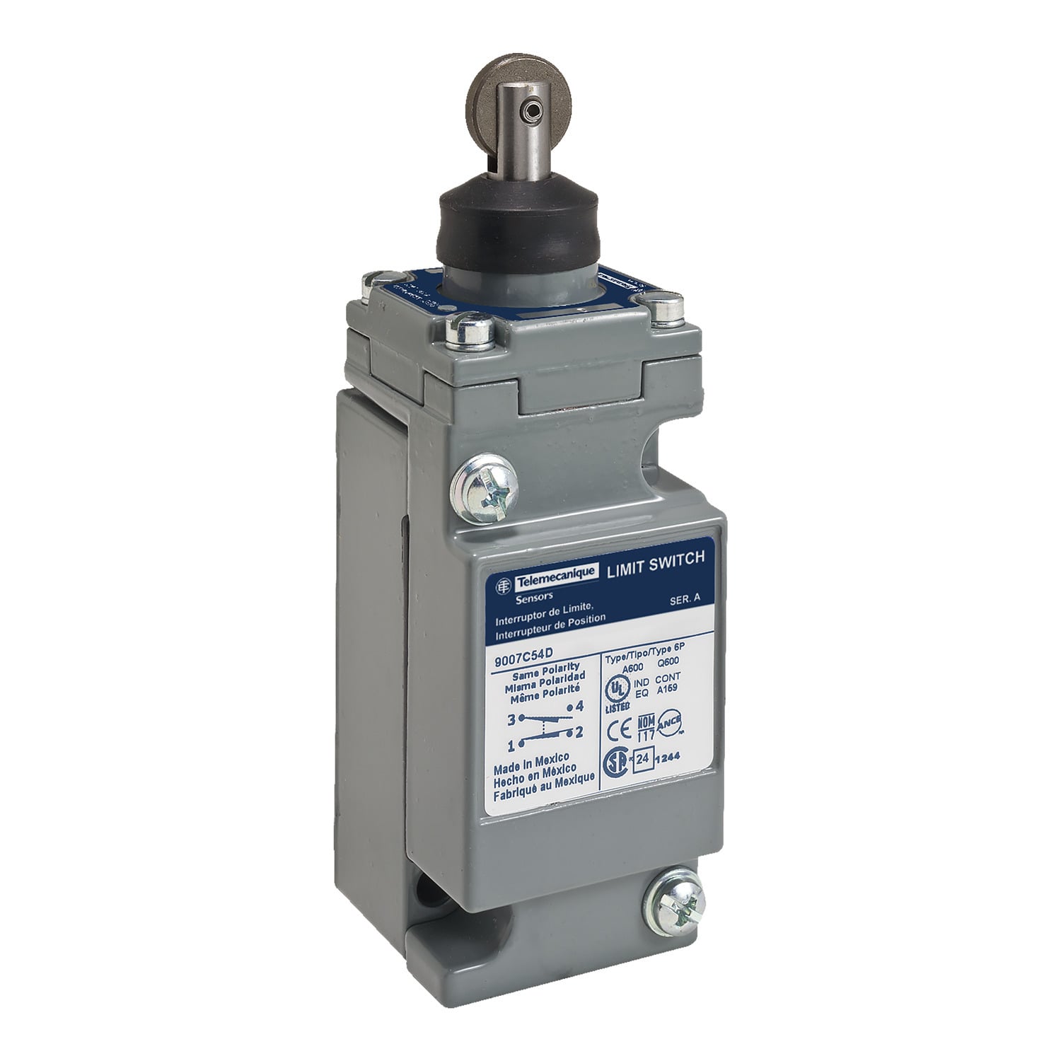 Limit switch, 9007, 600 V 10amp c +options