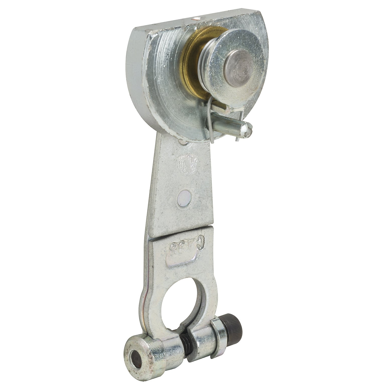 Limit switch lever, 9007, 9007C flat steel, one way, outside steel roller
