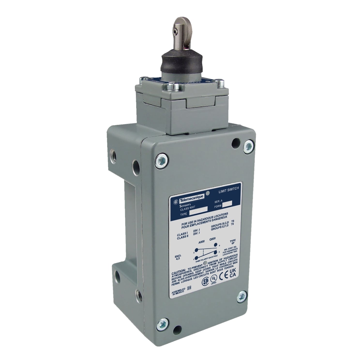 Limit switch, 9007, 600 V 10amp c +options