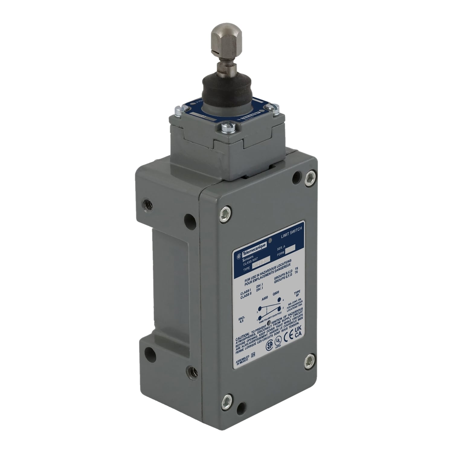 Limit switch, 9007, 600 V 10amp c +options