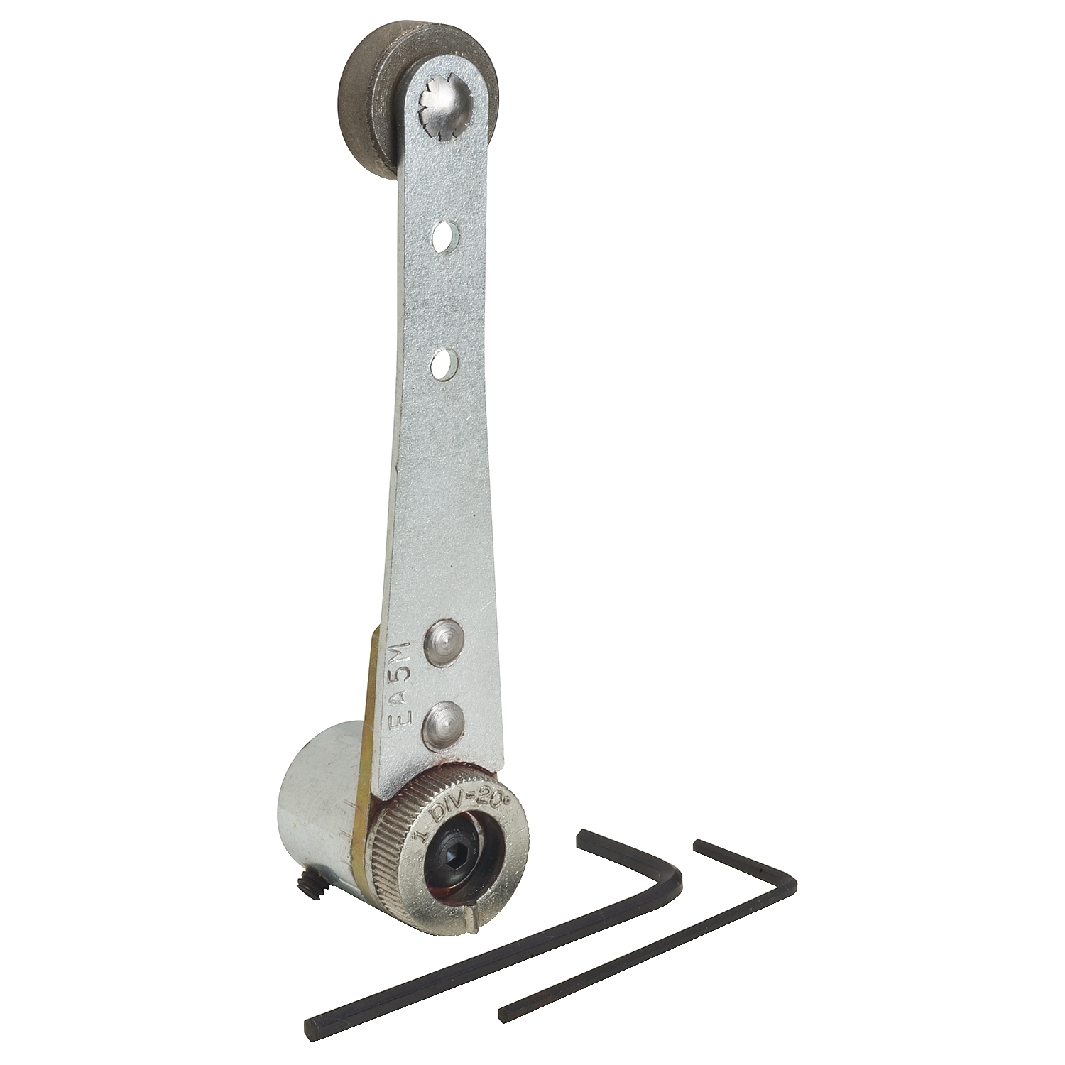 Limit switch lever, 9007, 9007C zinc, fixed length, inside steel roller