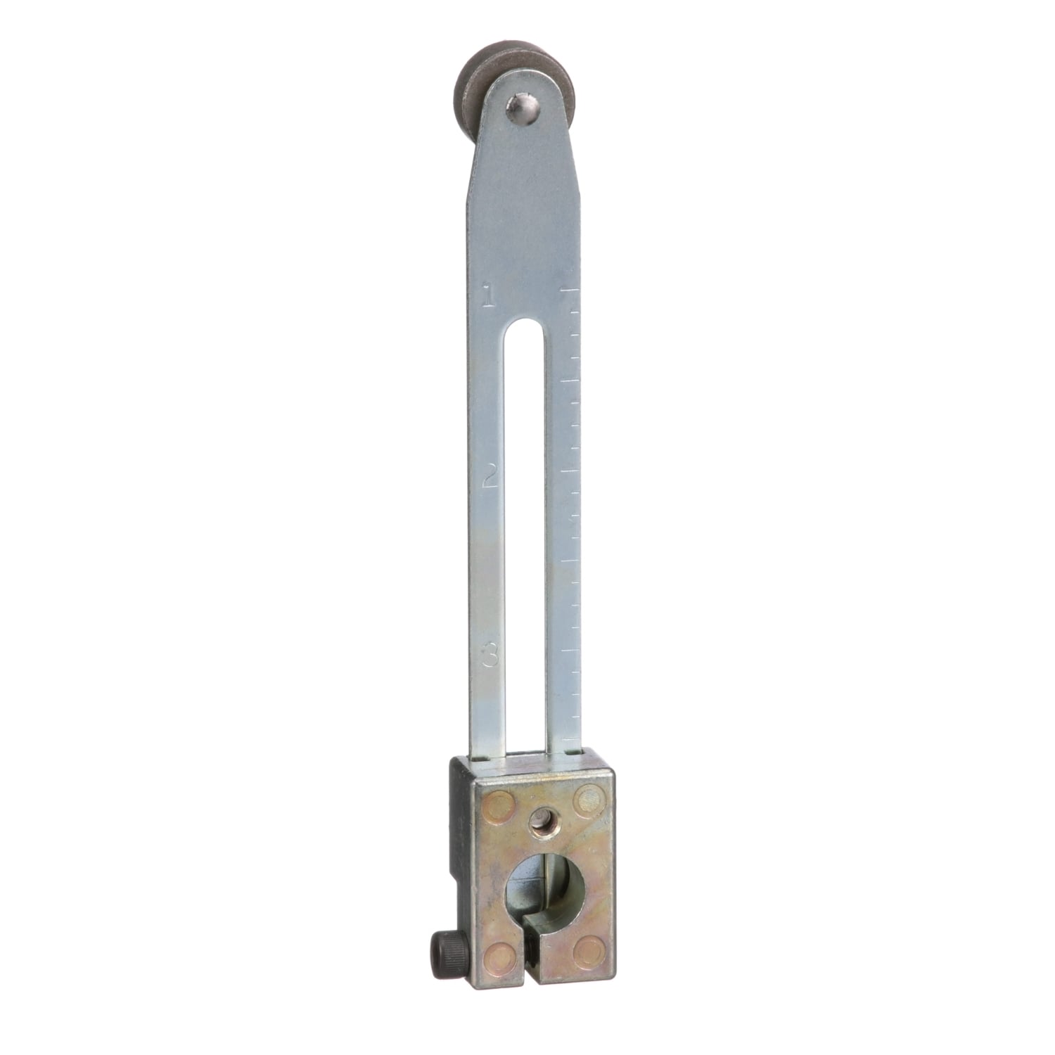 limit switch lever arm, 9007C, bendable adjustable lever arm, 0.625 inch diameter roller, 0.25 inch wide roller