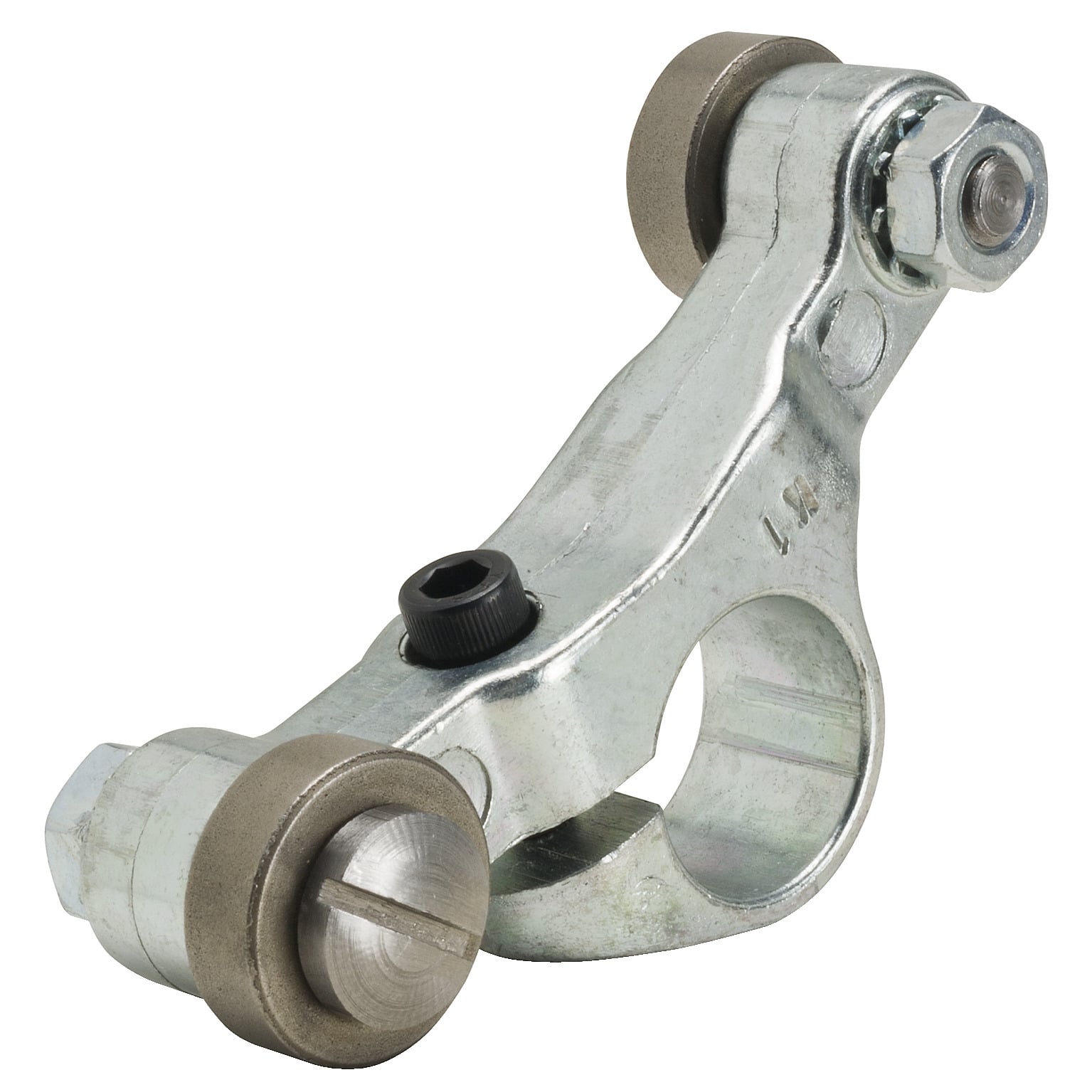 Limit switch lever, 9007, 9007T/FT zinc, 120 fork, RH opposing steel rollers