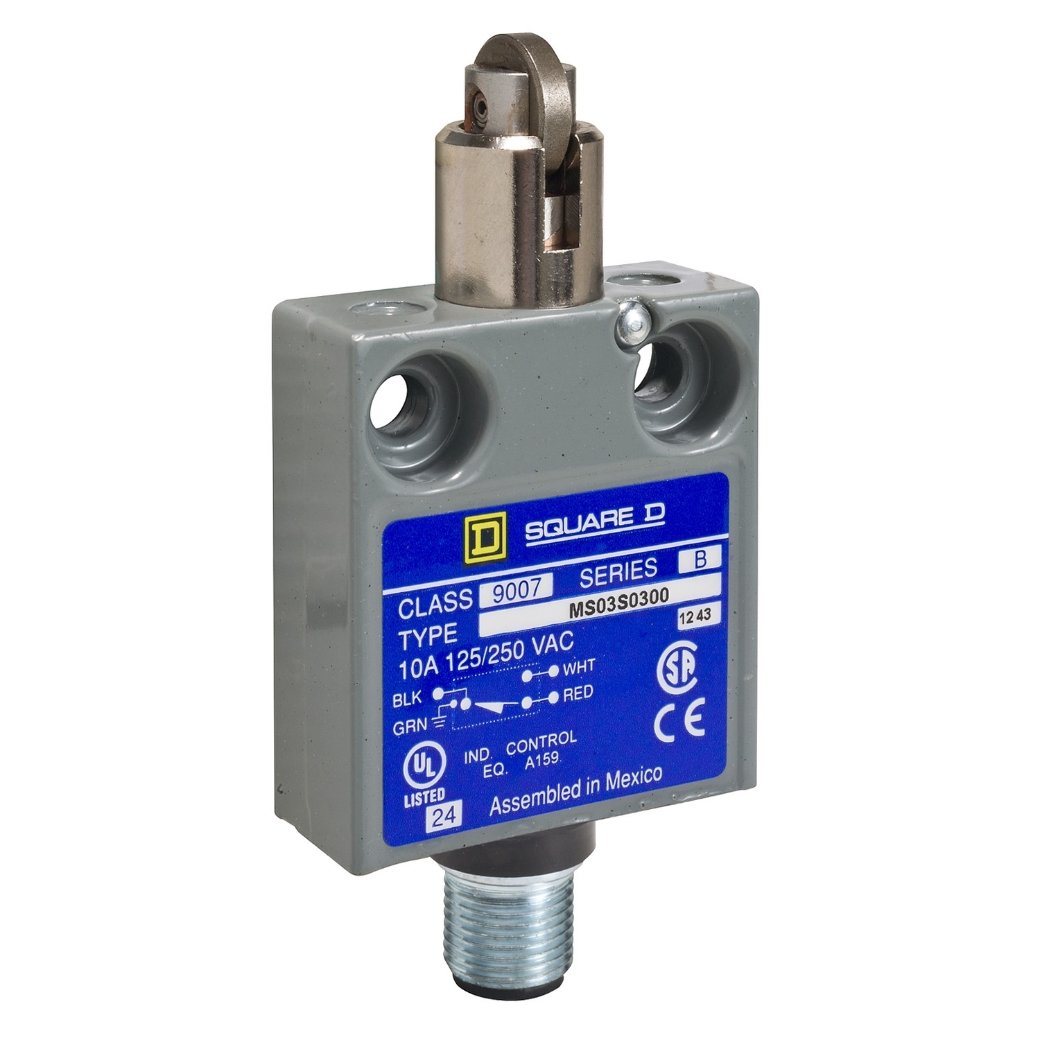 Limit switch, 9007, 240 VAC 10amp ms +options