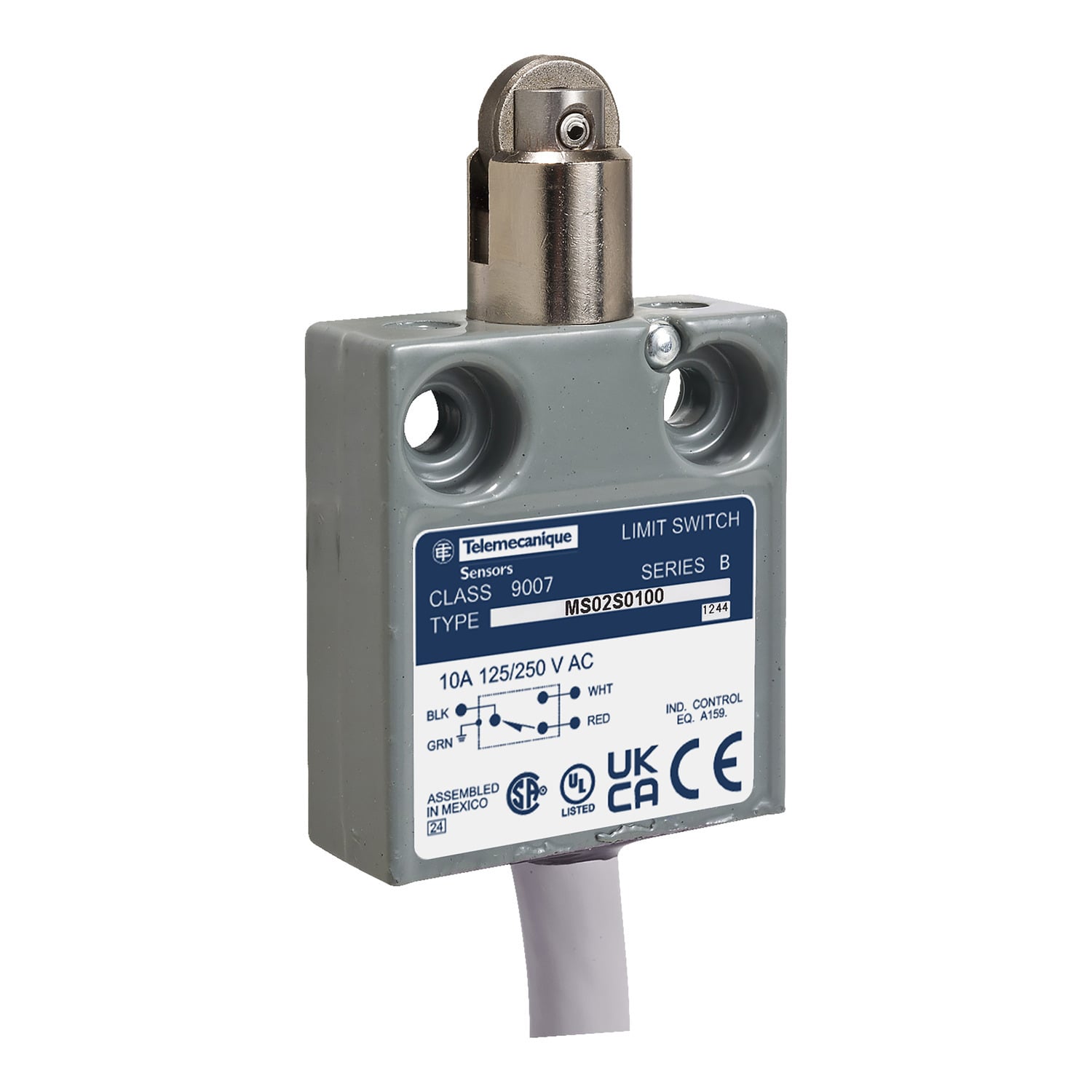 Limit switch, 9007, 240 VAC 10amp ms +option