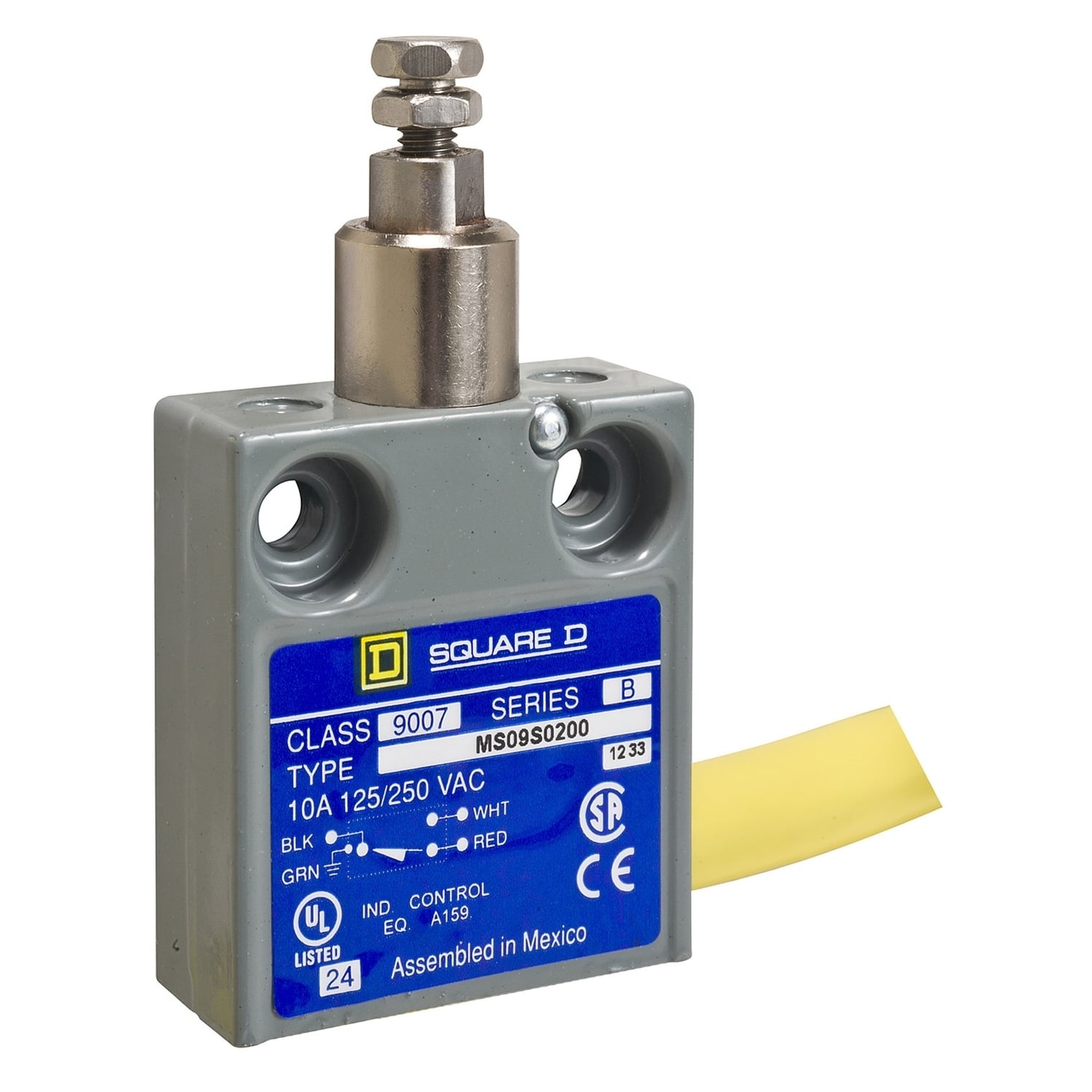 Limit switch, 9007, 240 VAC 10amp ms +options