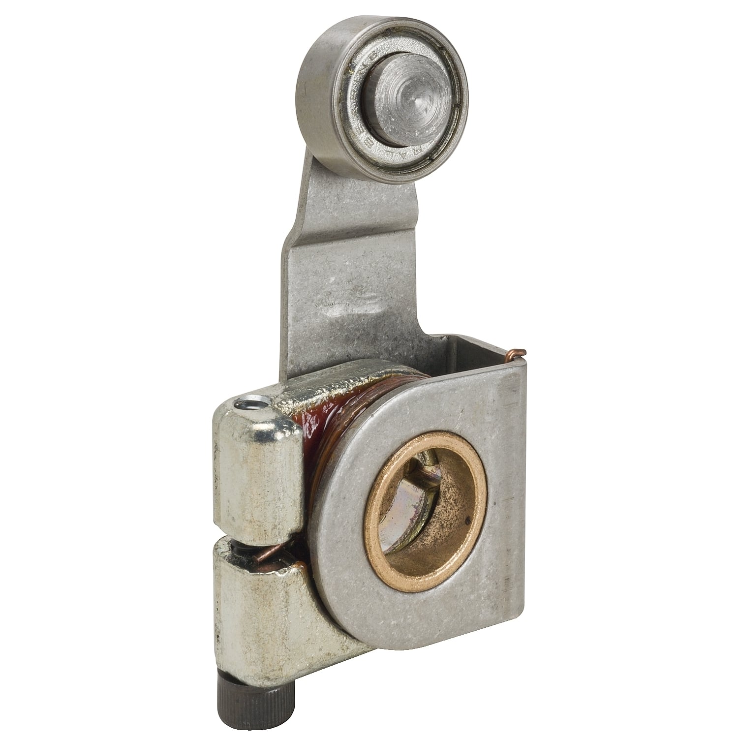 Limit switch lever, 9007, 9007C zinc, one way, ball bearing roller