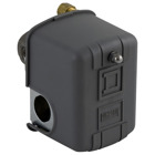 Square D,PRESSURE SWITCH 575VAC 1HP F +OPTIONS,0.25 inch NPSF internal conforming to UL 508,100 psi,20 psi,40...100 psi,off at 100 psi,220 PSIG,A600,DPST,General Purpose (Indoor),NEMA 1,Pressure Switch,Pumptrol,Screw Clamp,UL listed, CSA,air (-22...257 F),control small electrically driven air compressors,pulsation plug-2-way pressure release valve