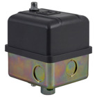Square D,PRESSURE SWITCH 575VAC 5HP G +OPTIONS,-,0.25 inch NPSF internal conforming to UL 508,20...40 psi,200 psi (40...170 psi),65...200 psi,70...90 psi,300 PSIG,40 to 170 PSIG,DPST,NEMA 3R,Pressure Switch,Pumptrol,Rainproof and Ice proof (Indoor/Outdoor),Screw Clamp,UL listed, CSA,air (-22...257 F)-fresh water (-22...257 F),control electrically driven water pumps and air compressors