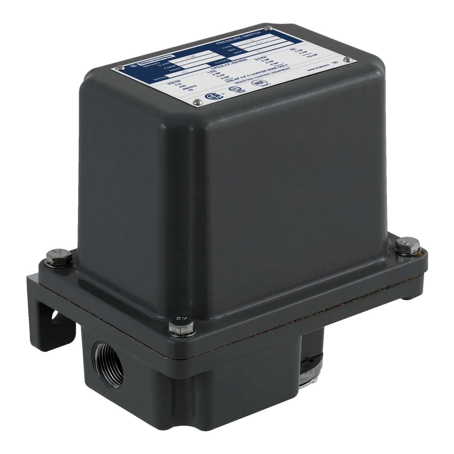  Pumptrol, pump or compressor switch 9013GH, adjustable diff., 215 250 PSI