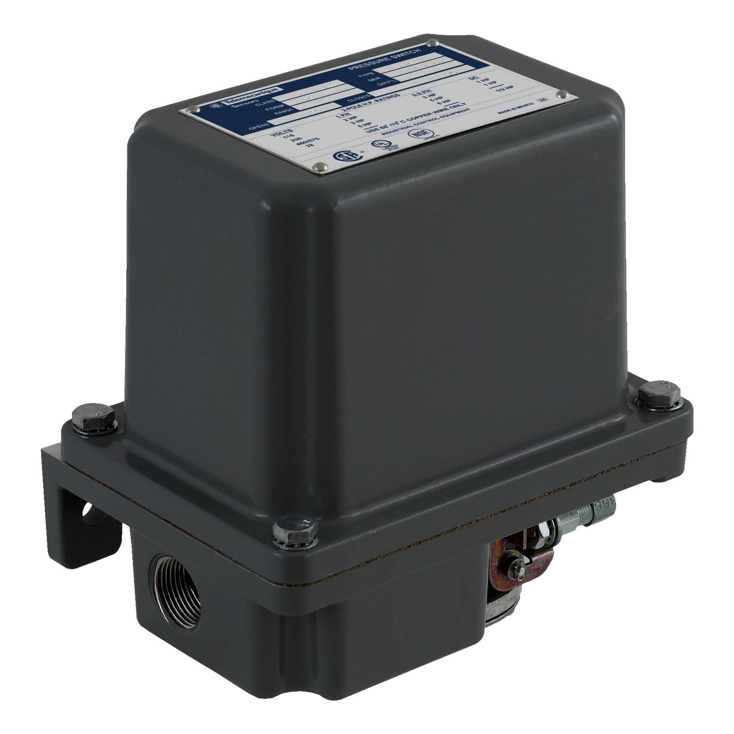  Pumptrol, pump or compressor switch 9013GH, adjustable diff., factory setting