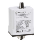 Timing Relay, Type JCK, plug In, on delay, adjustable time, 0.3 to 30 seconds, 10A, 240 VAC, 24 VAC/DC