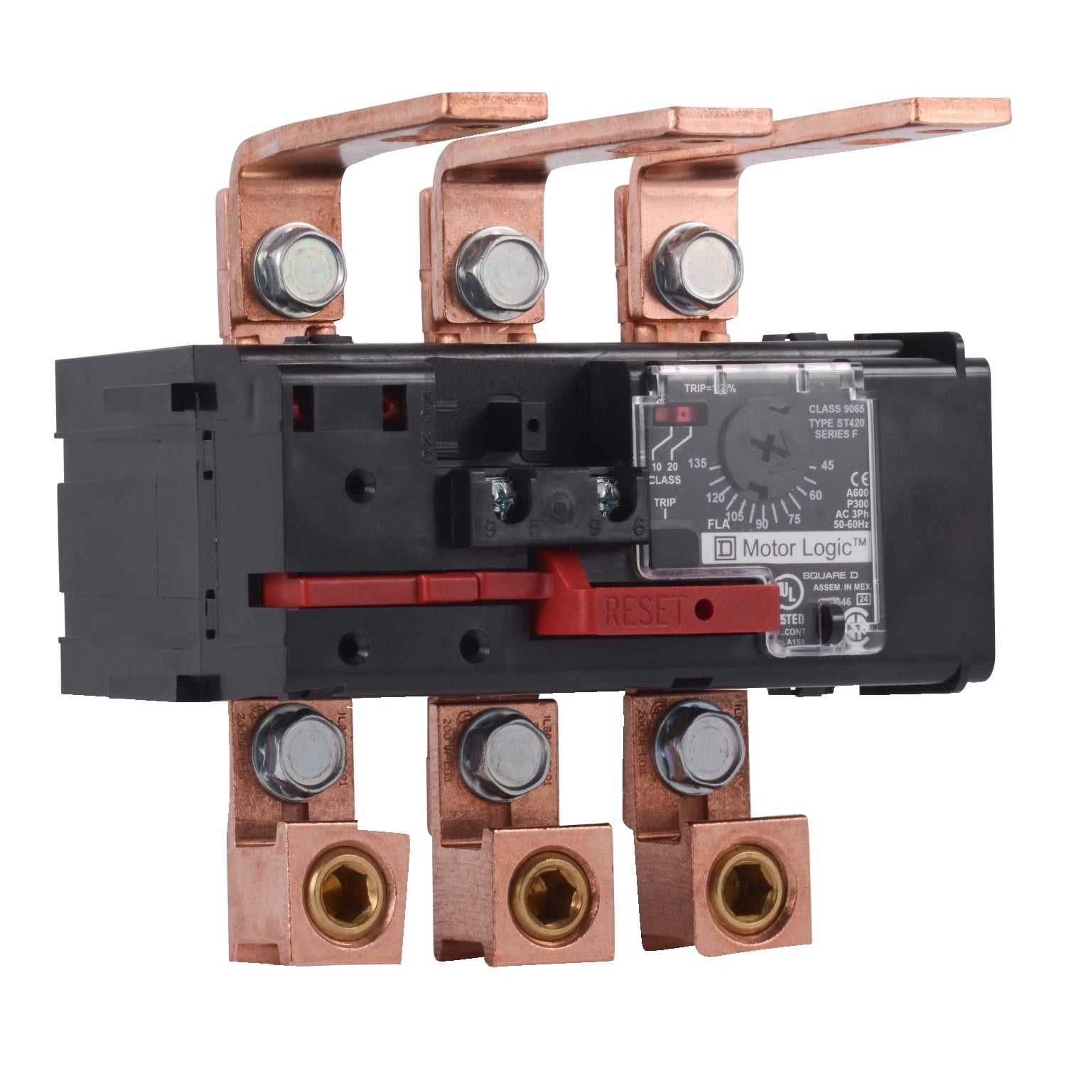 Overload Relay, Motor Logic, solid state overload relay, NEMA Size 4, 3 pole, 45A to 135A, 600VAC, replacement relay