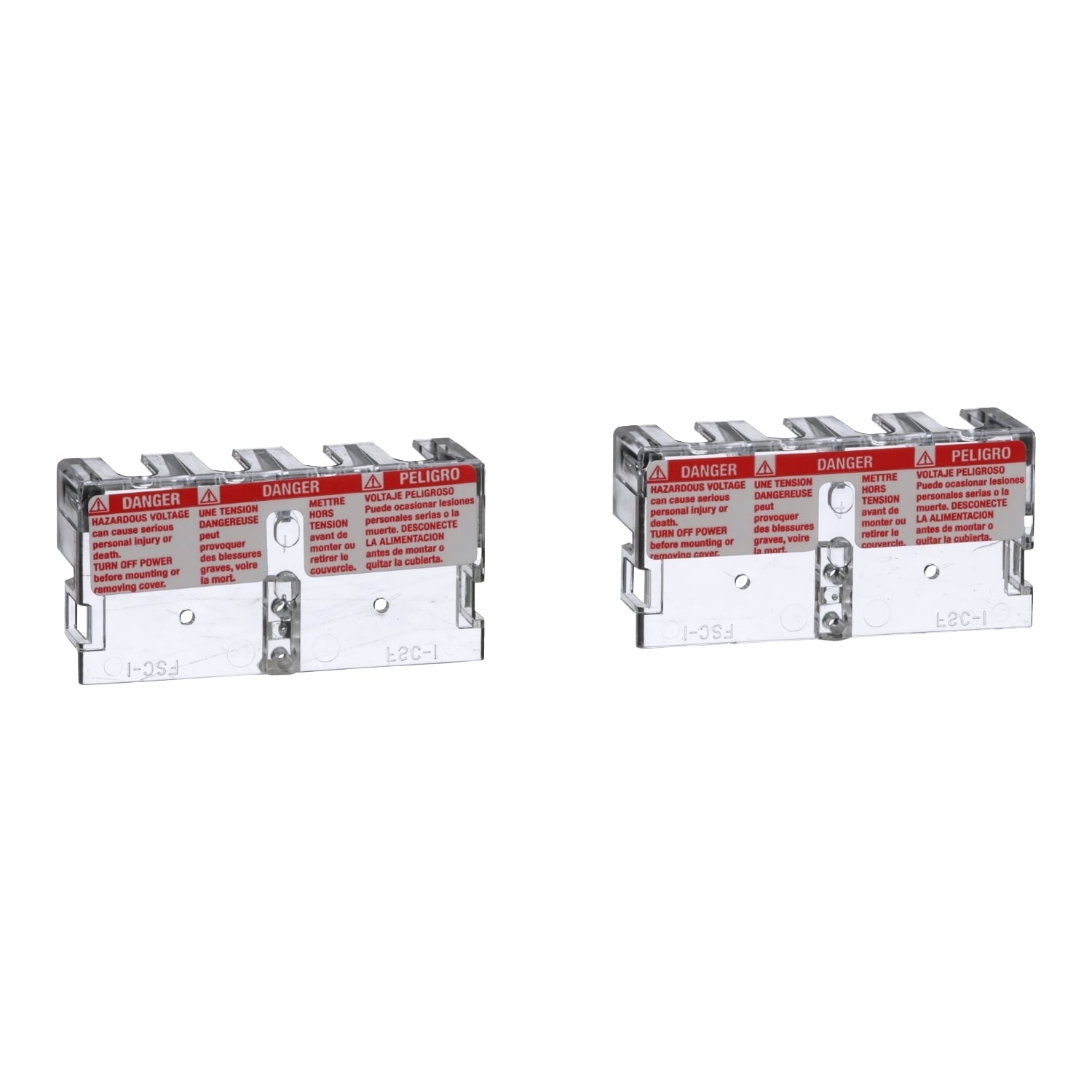 Transformer accessory, TF, terminal cover, T25 to T200, 2 covers per kit