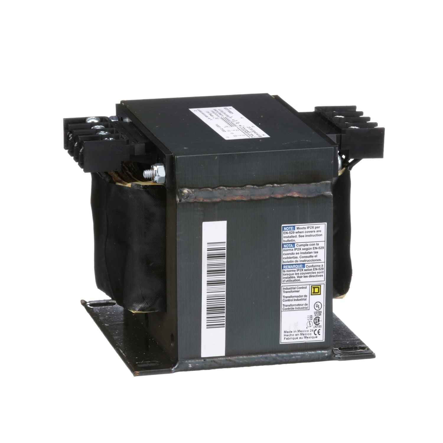 Transformer, Type T, industrial control, 1000VA, 1 phase, 240x480V primary, 120V secondary, 115C rise